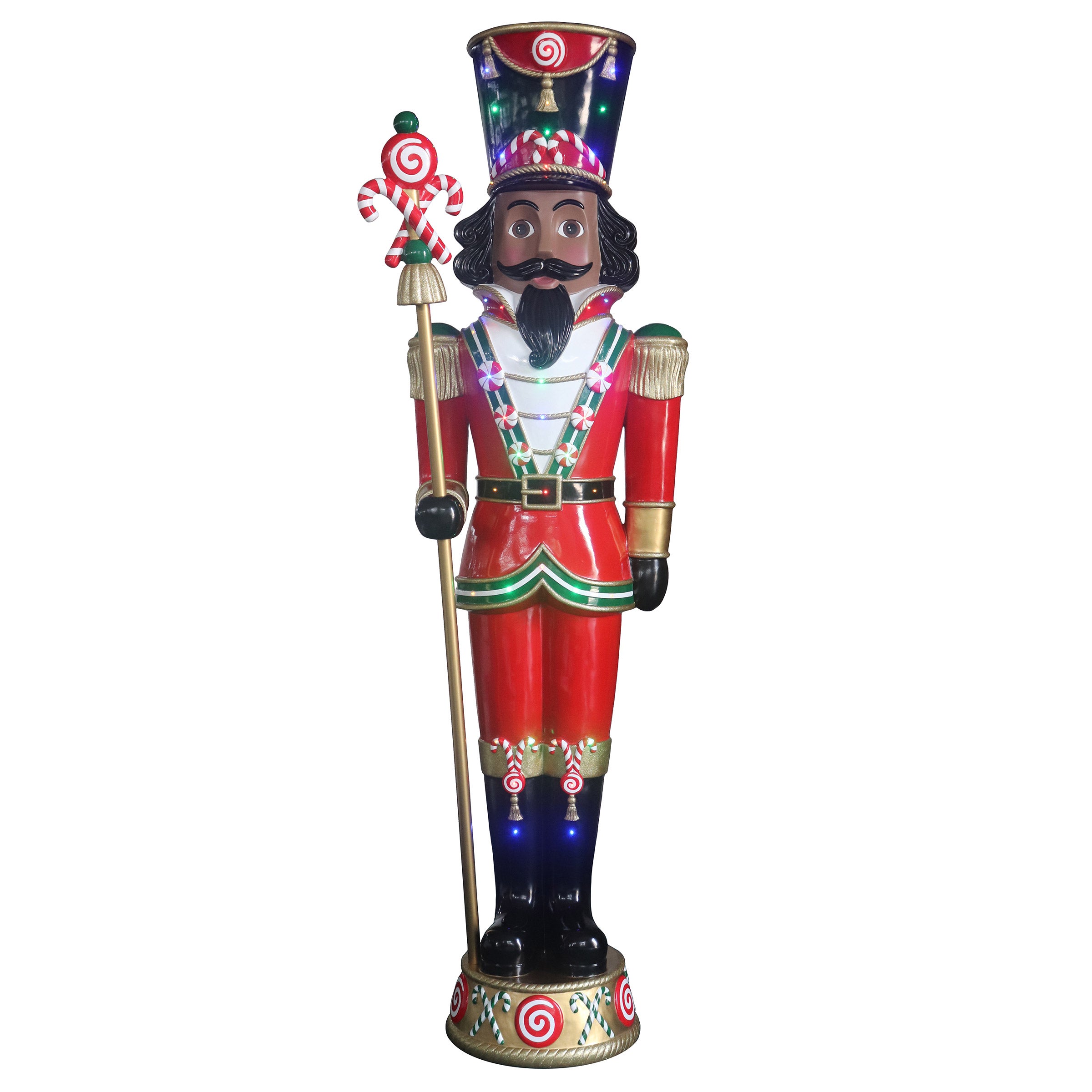 8' Nutcracker with LED Lights and Music
