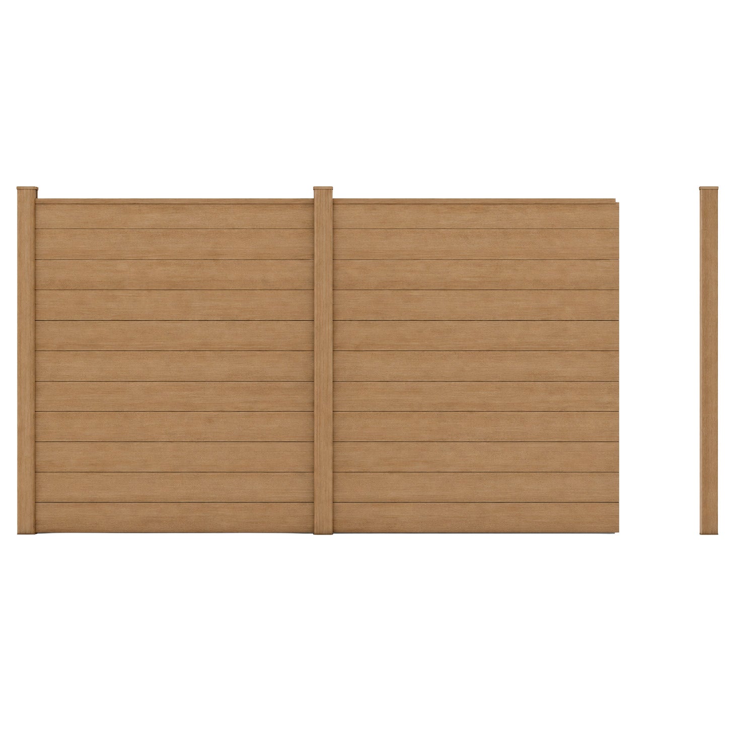 GoFence Composite 6' x 6' Full Privacy Fence Kit