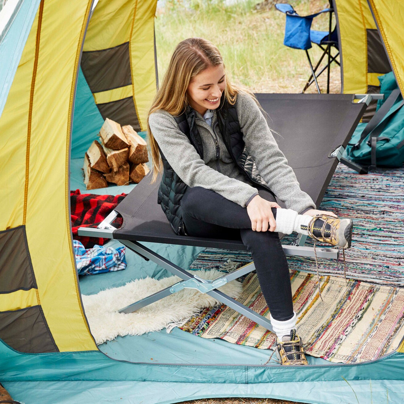 Cascade Mountain Tech Fully Collapsible Oversized Camping Cot