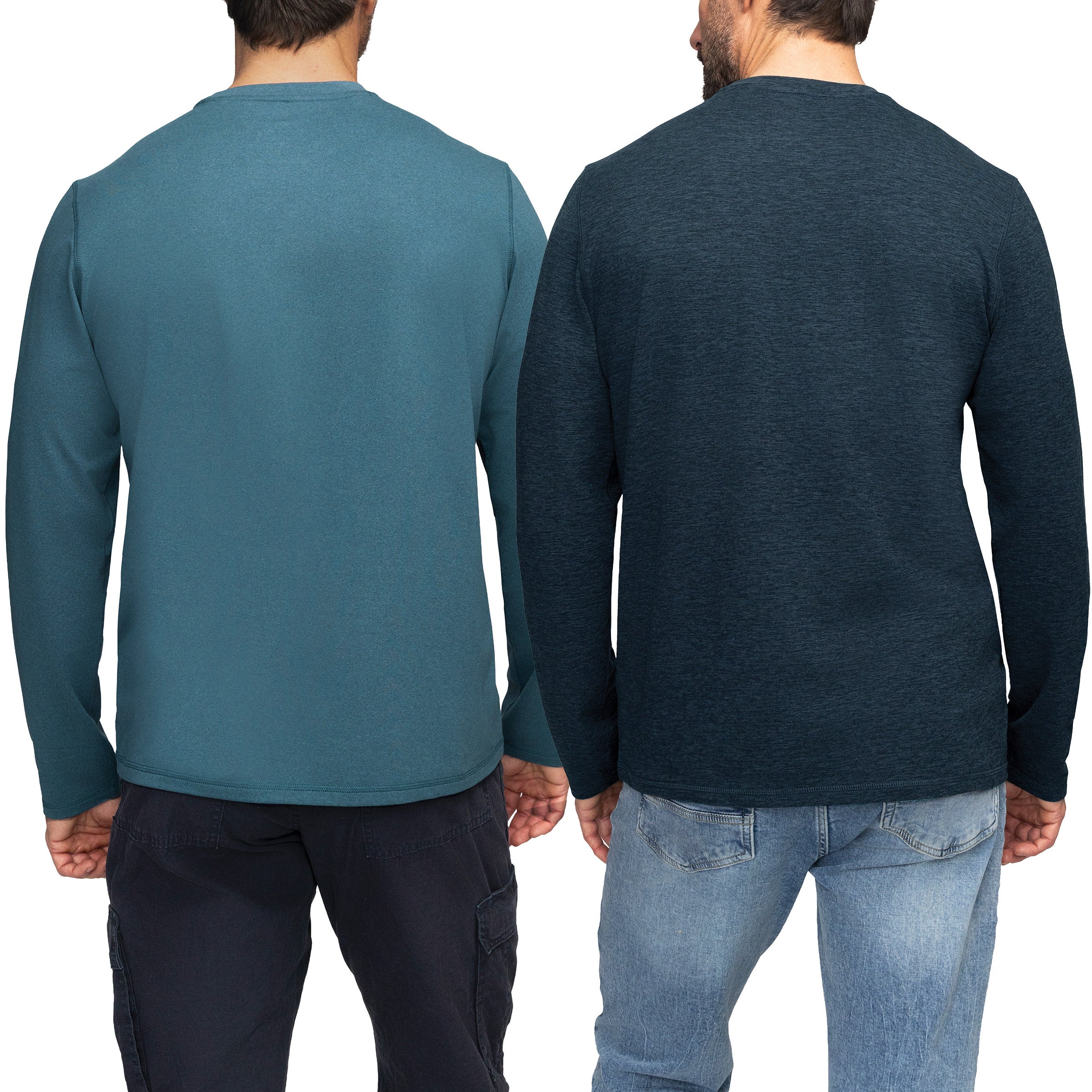 Rugged Elements Men's Long Sleeve Crew Tee, 2-pack
