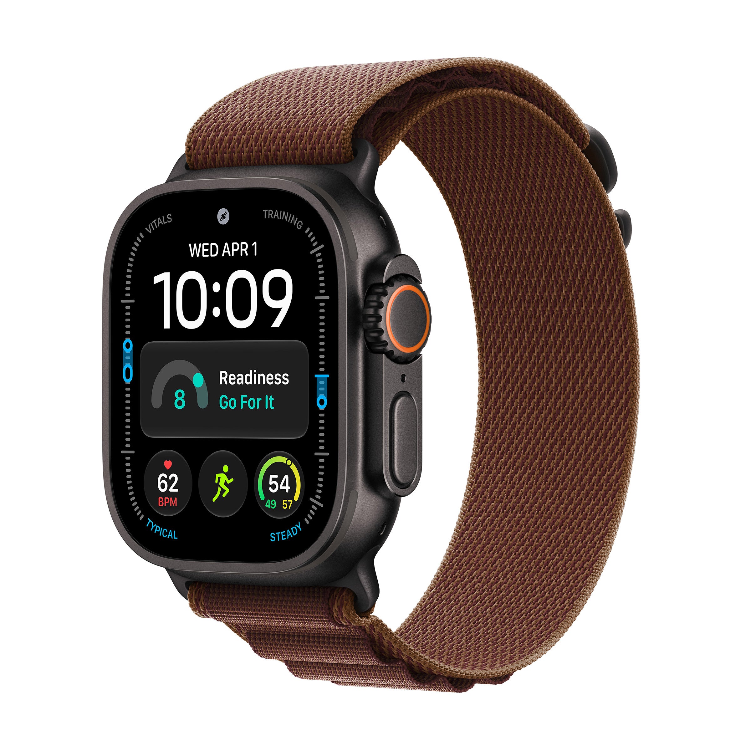 Apple Watch Ultra 4 (GPS + Cellular) 49mm Black Titanium Case with 5G and Satellite Communications (Size M/L)
