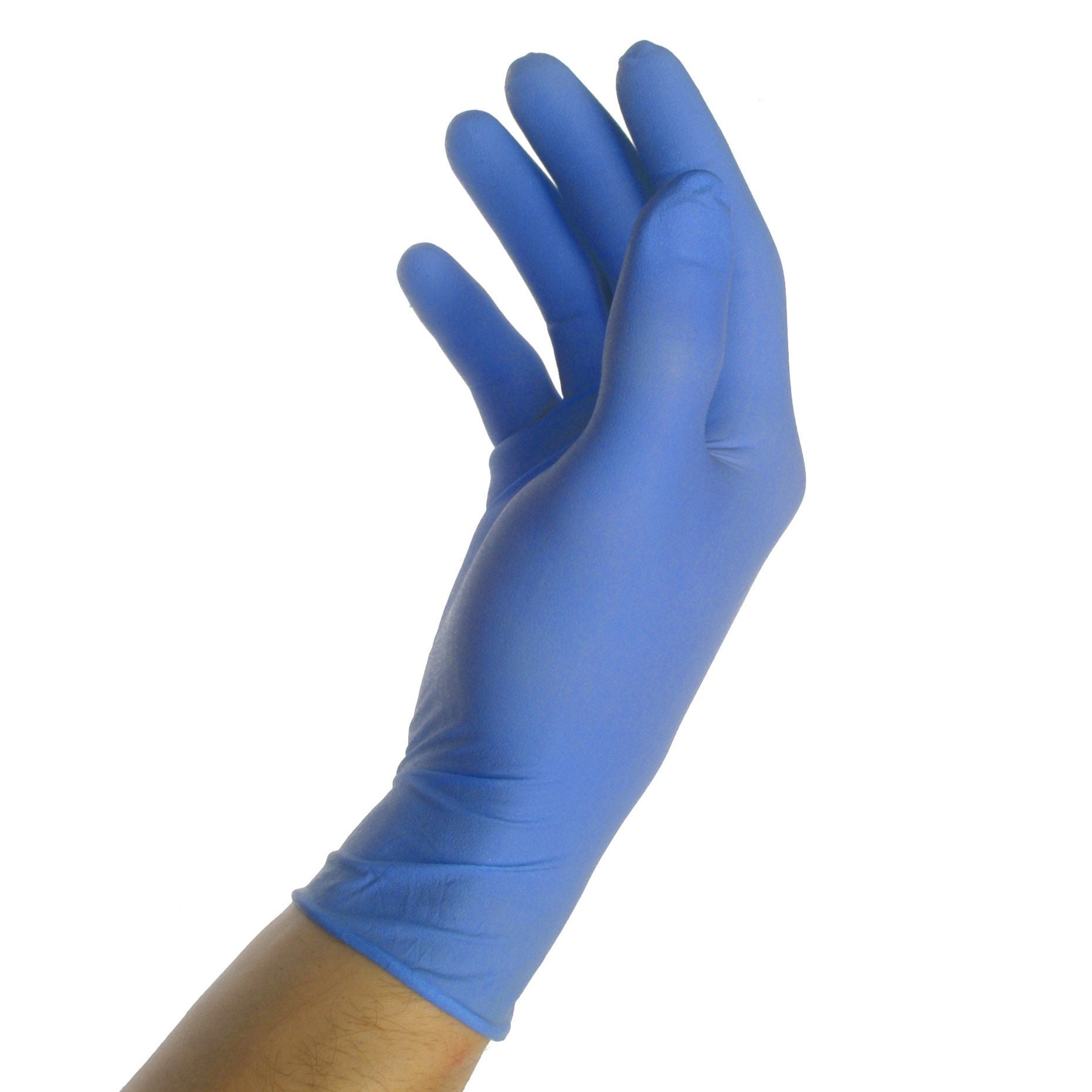 Vulcan Nitrile Gloves, Large, Indigo