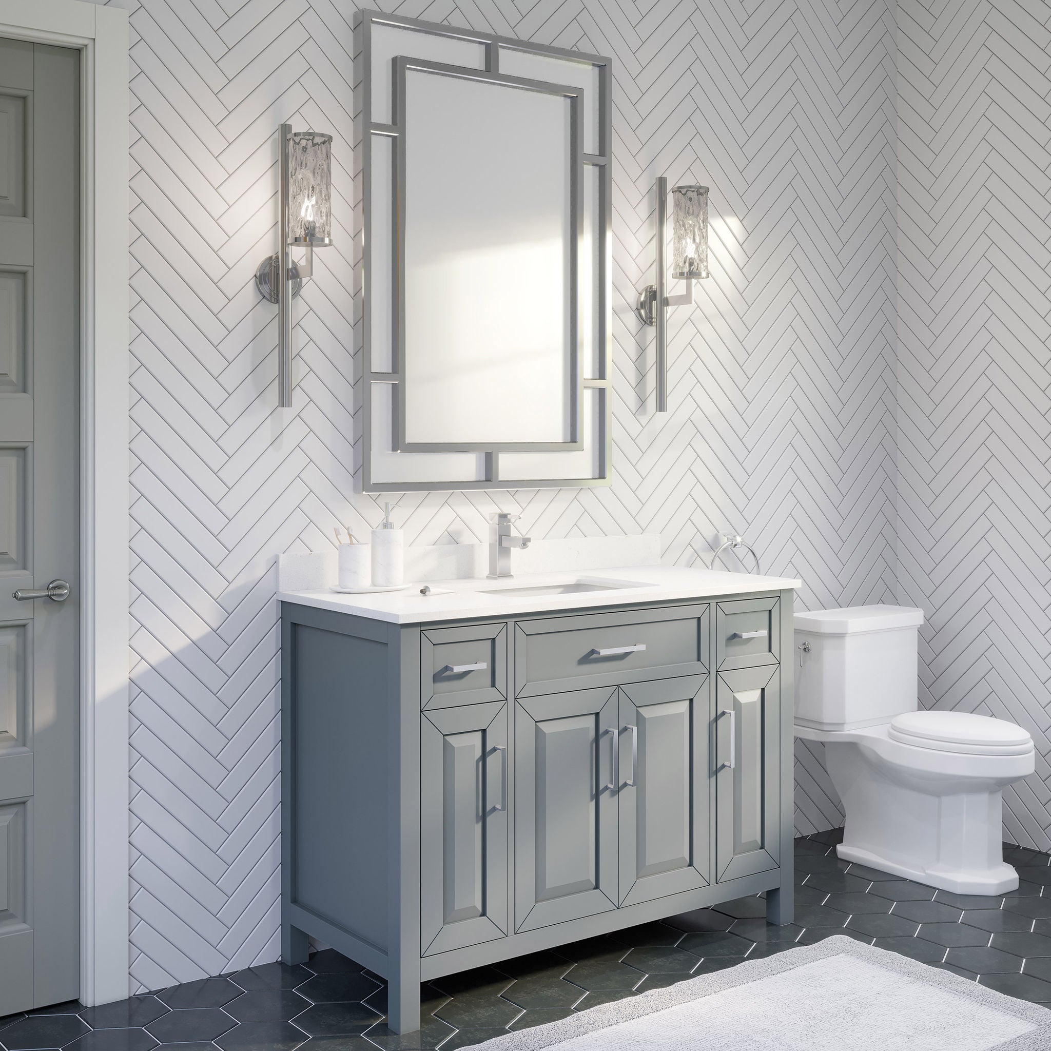 Thomson Bath Vanity by Studio Bathe in Gray