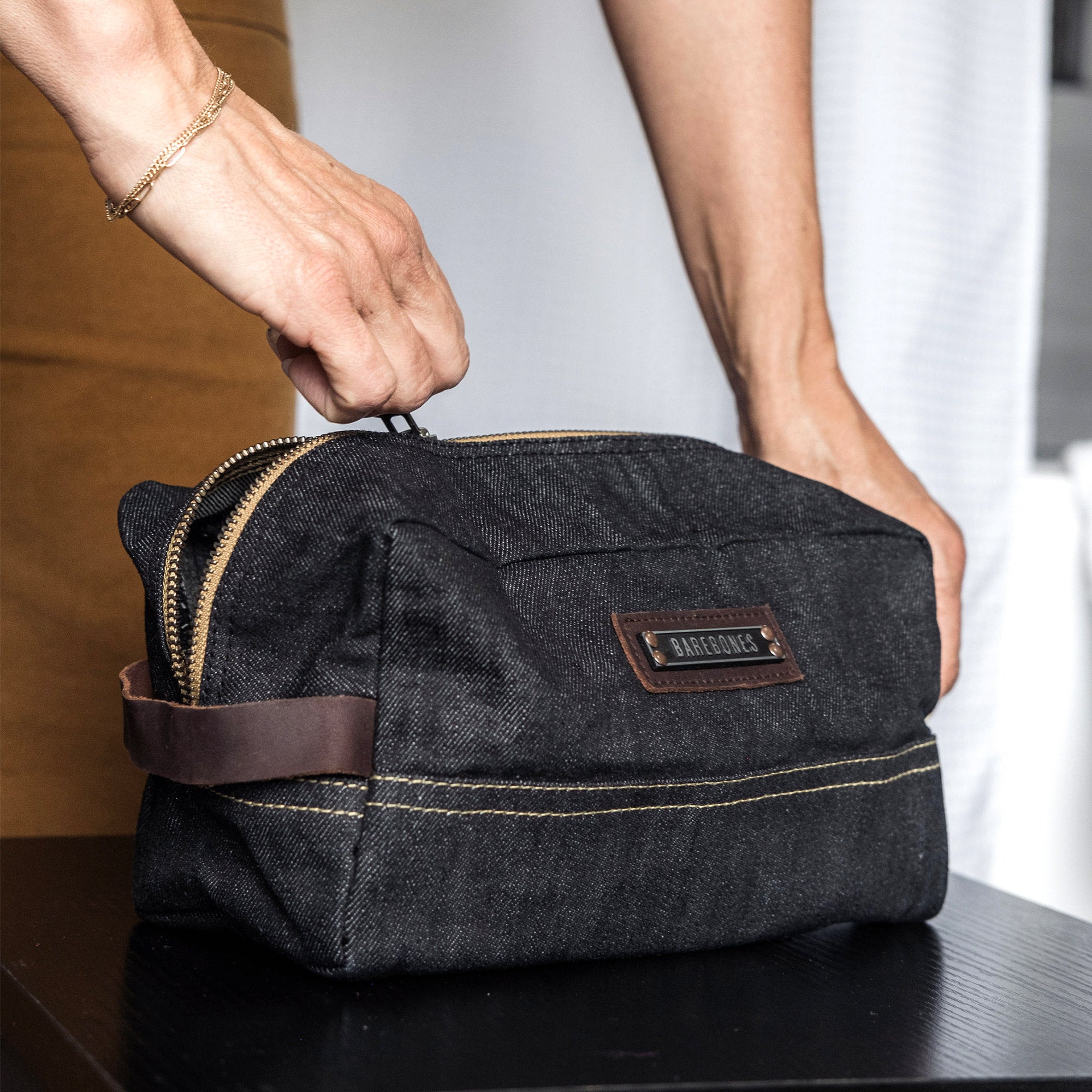 Barebones Neelum 4-piece Duffle Set Denim