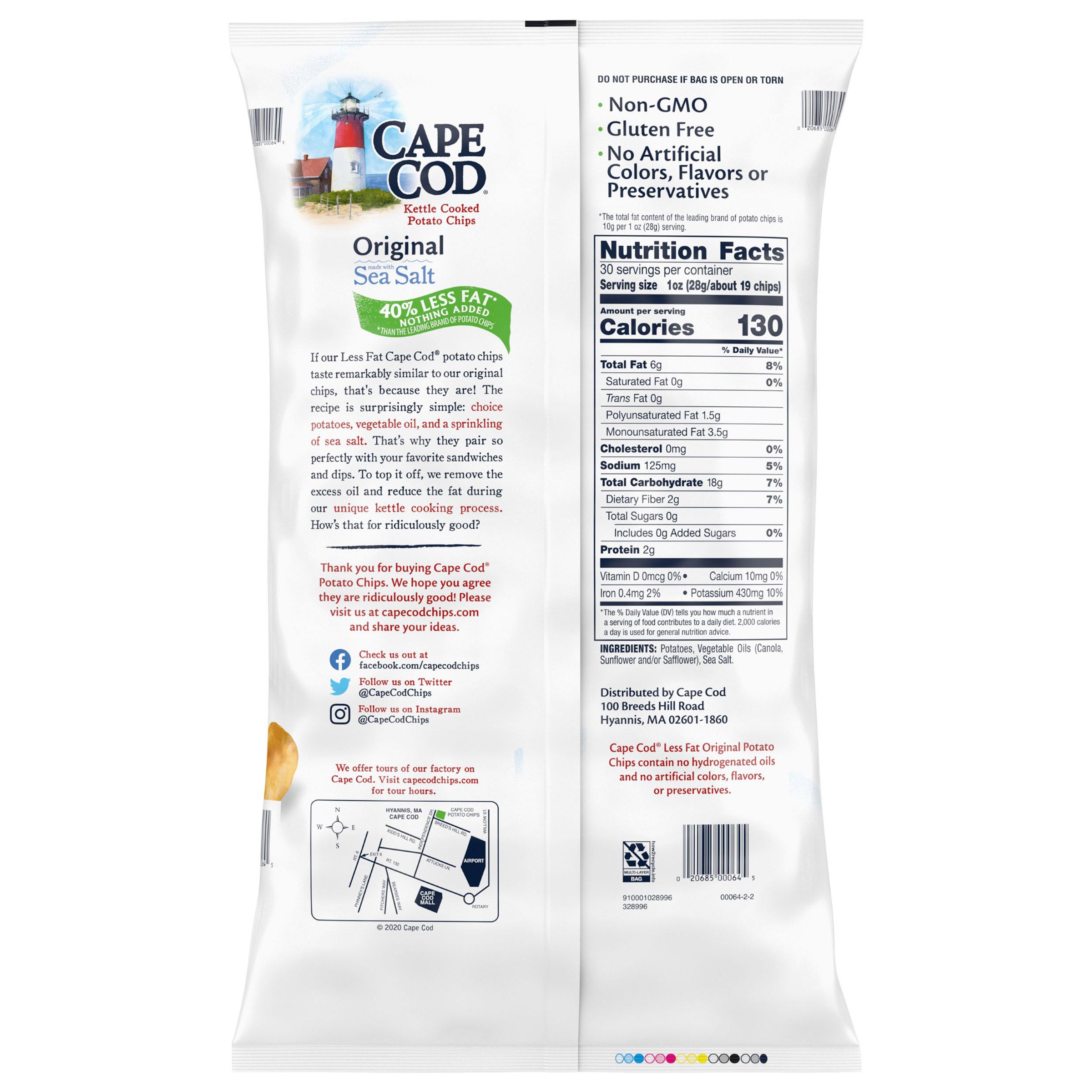 Cape Cod Kettle Cooked Potato Chips, 30 oz