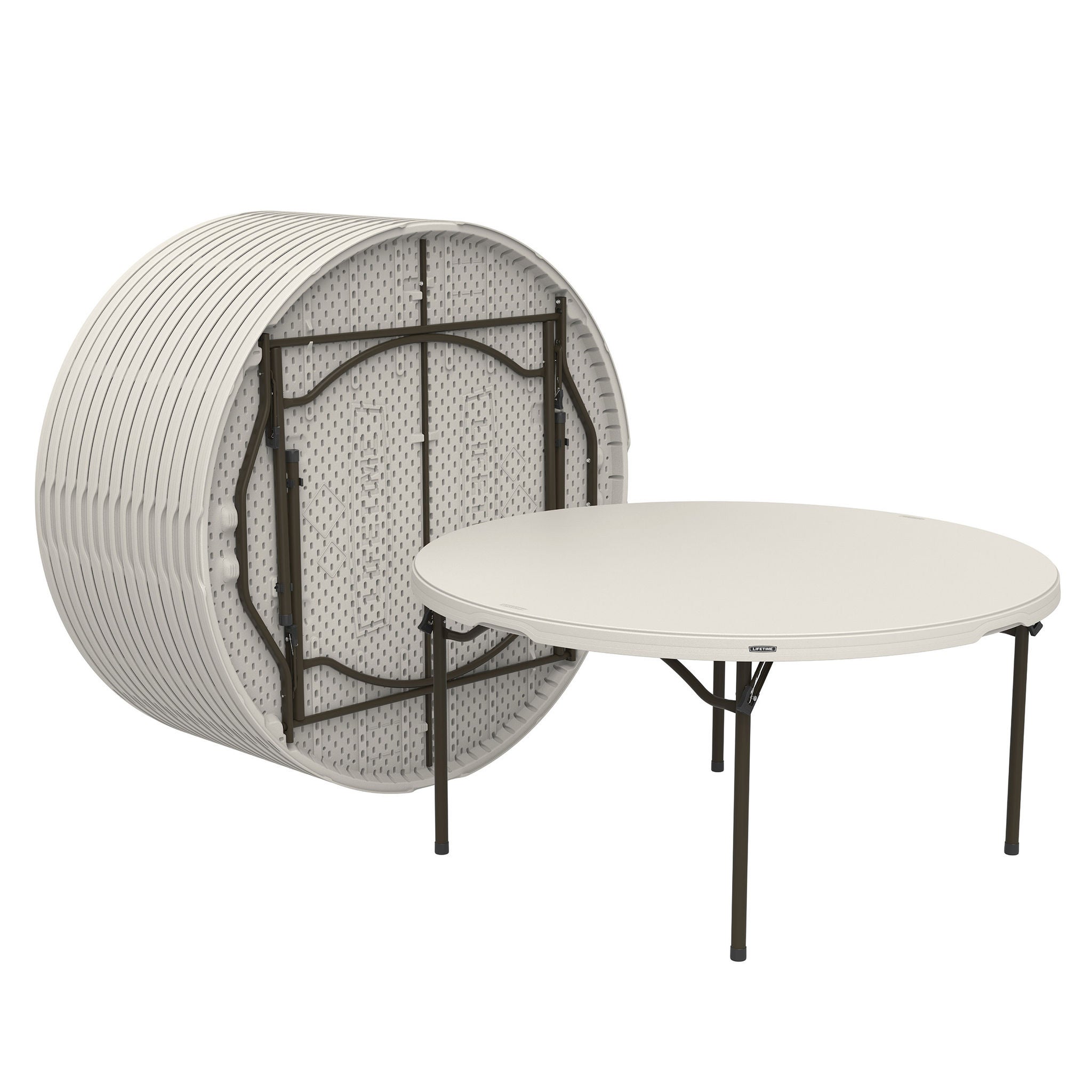 Lifetime 60" Round Table, 15-pack with Cart