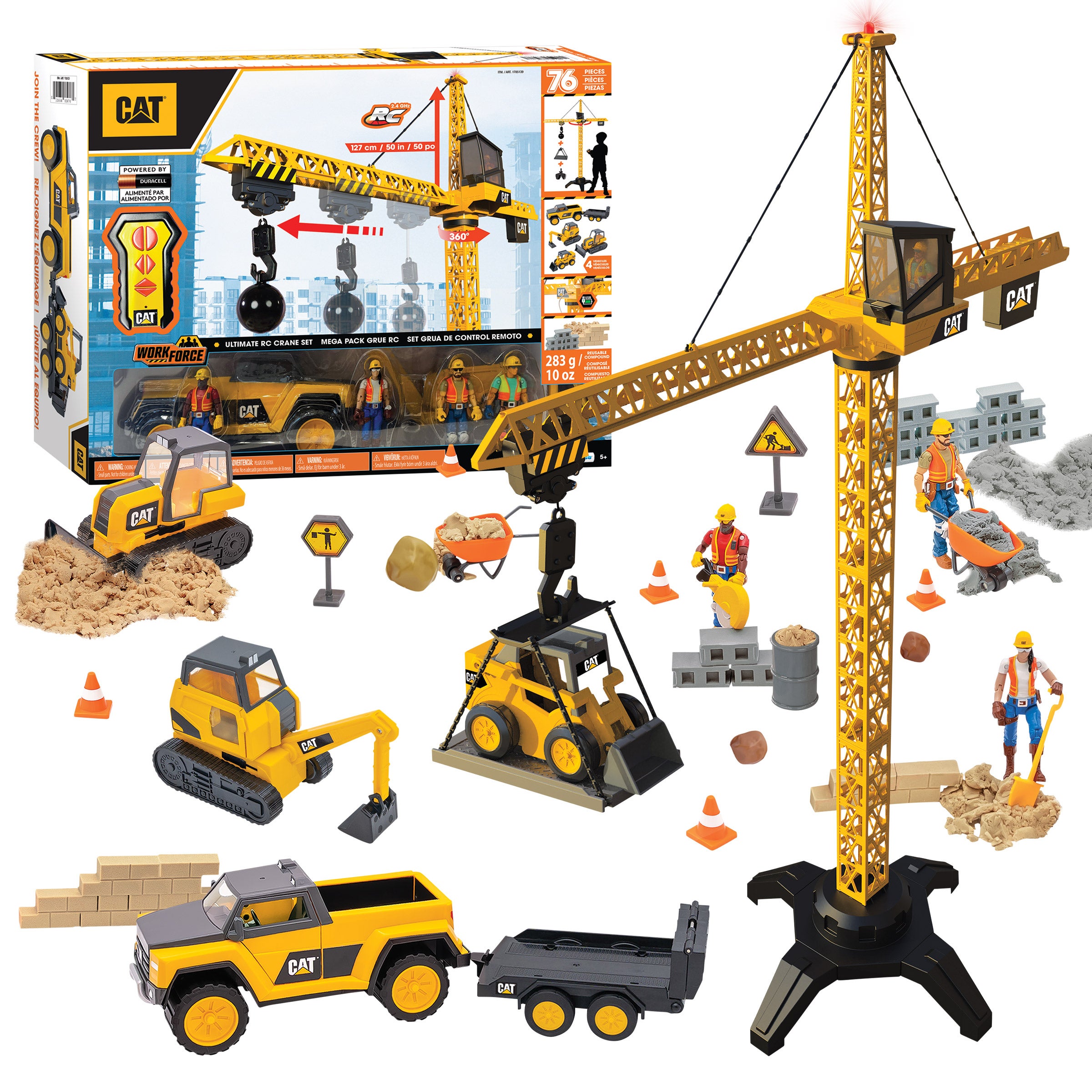 CAT Workforce Power Crane Playset RC