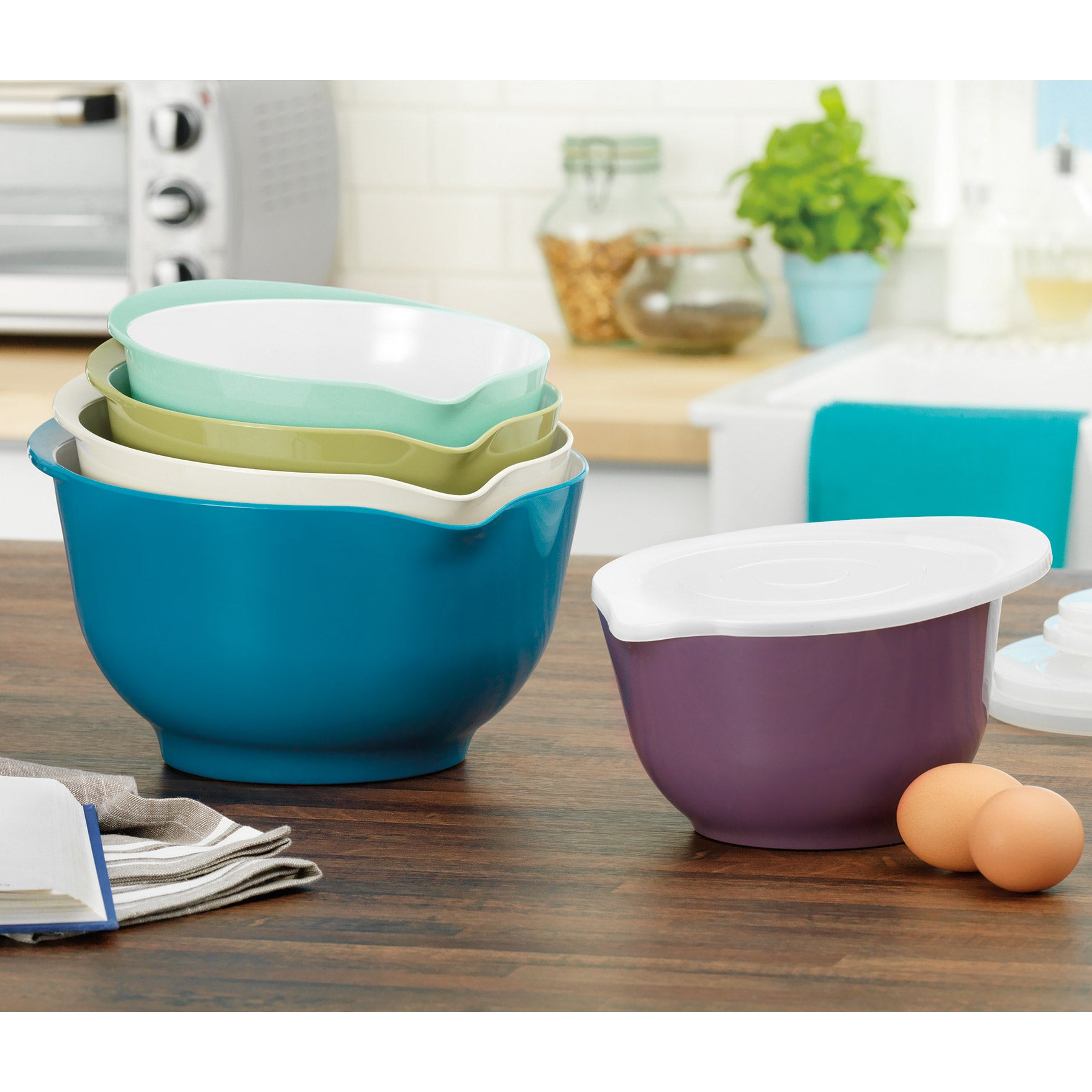 Pandex 5-piece Melamine Mixing Bowls with Lids