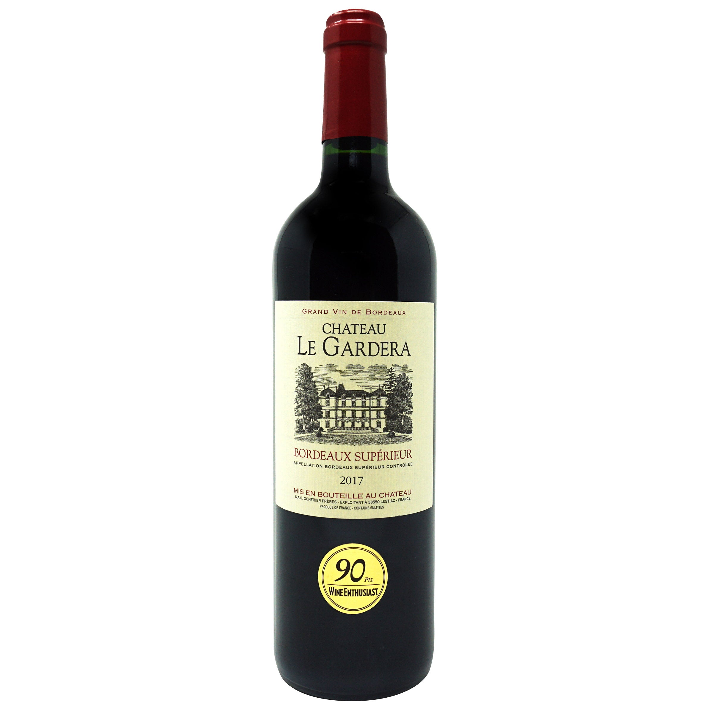 90 Point Bordeaux Supérieur Wine 750 ml 12-pack CA ONLY