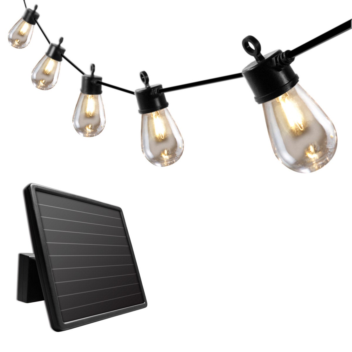 Sunforce 33' 15 LED Bulbs Solar String Light