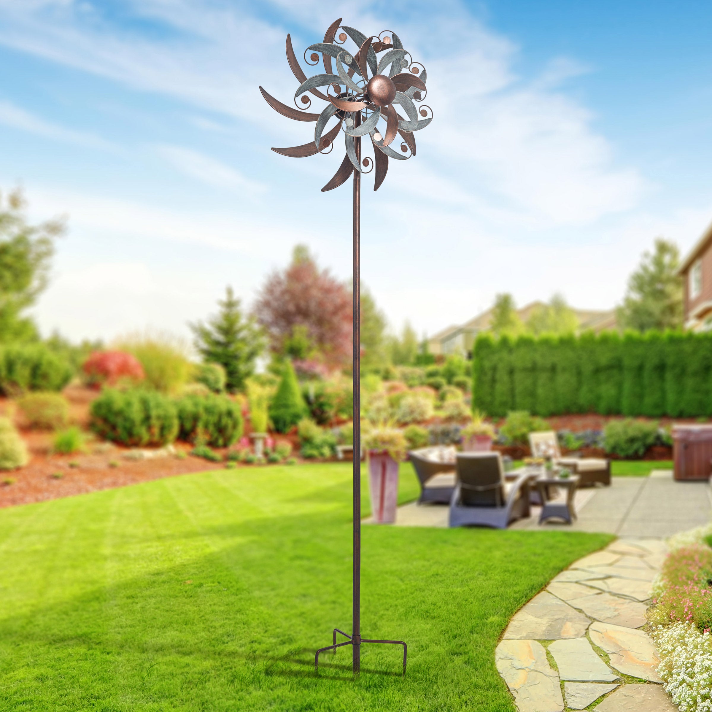 Metal Swirl Wind Spinner