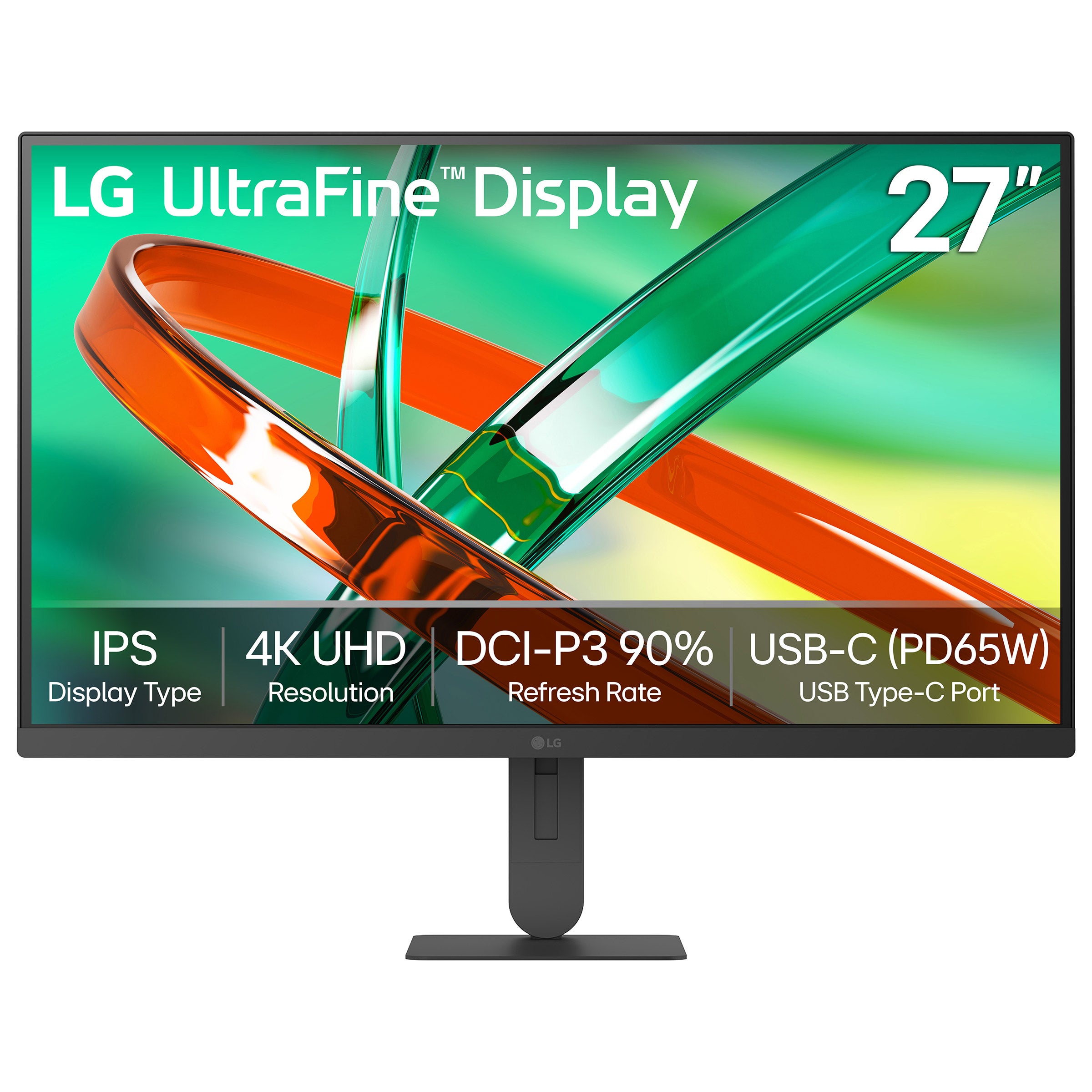 LG 27-inch UltraFine U7, 4K UHD IPS USB-C PD 65W Monitor with Tilt/Height Stand