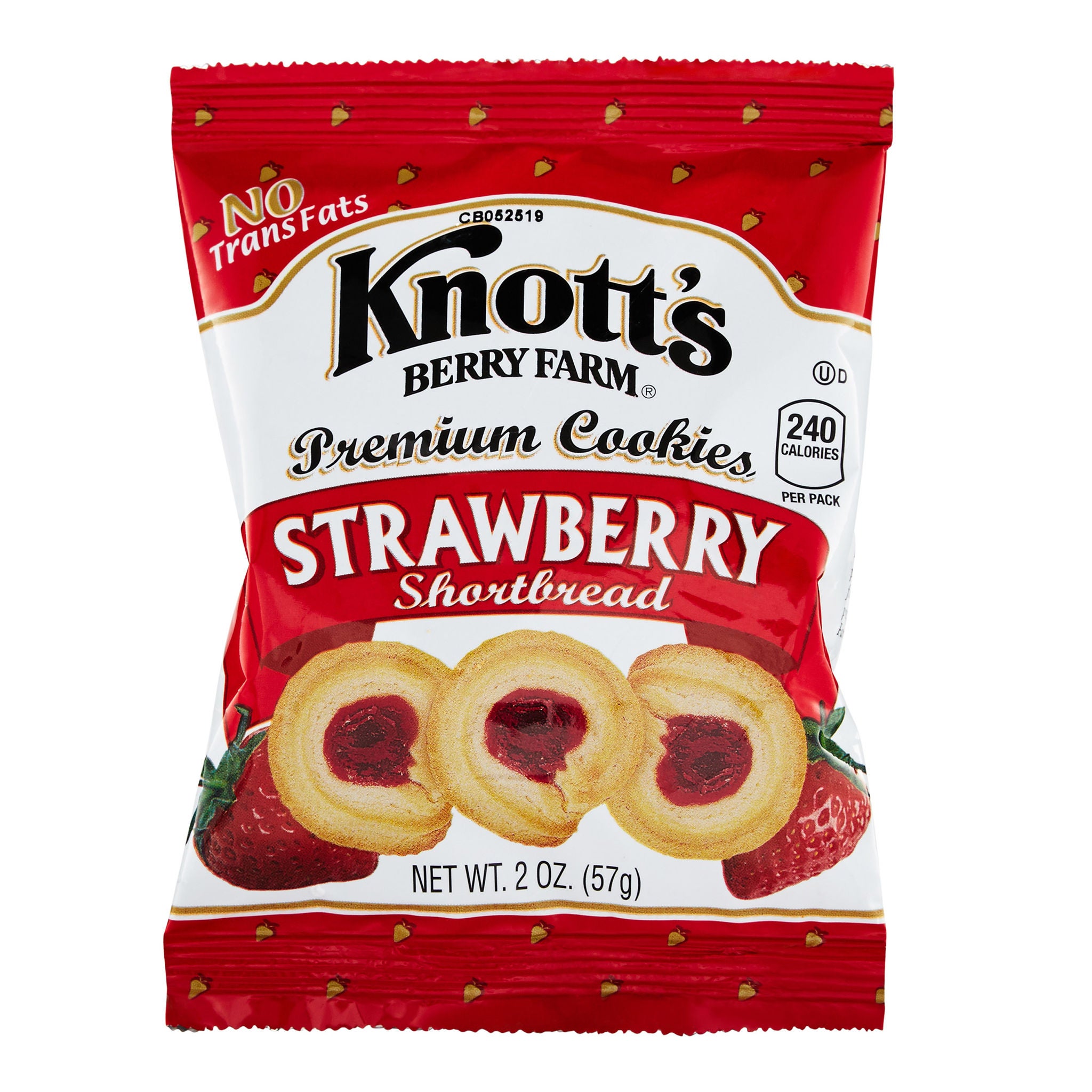 Knott's Bite Size Cookies, Strawberry Shortbread, 2 oz, 36-count