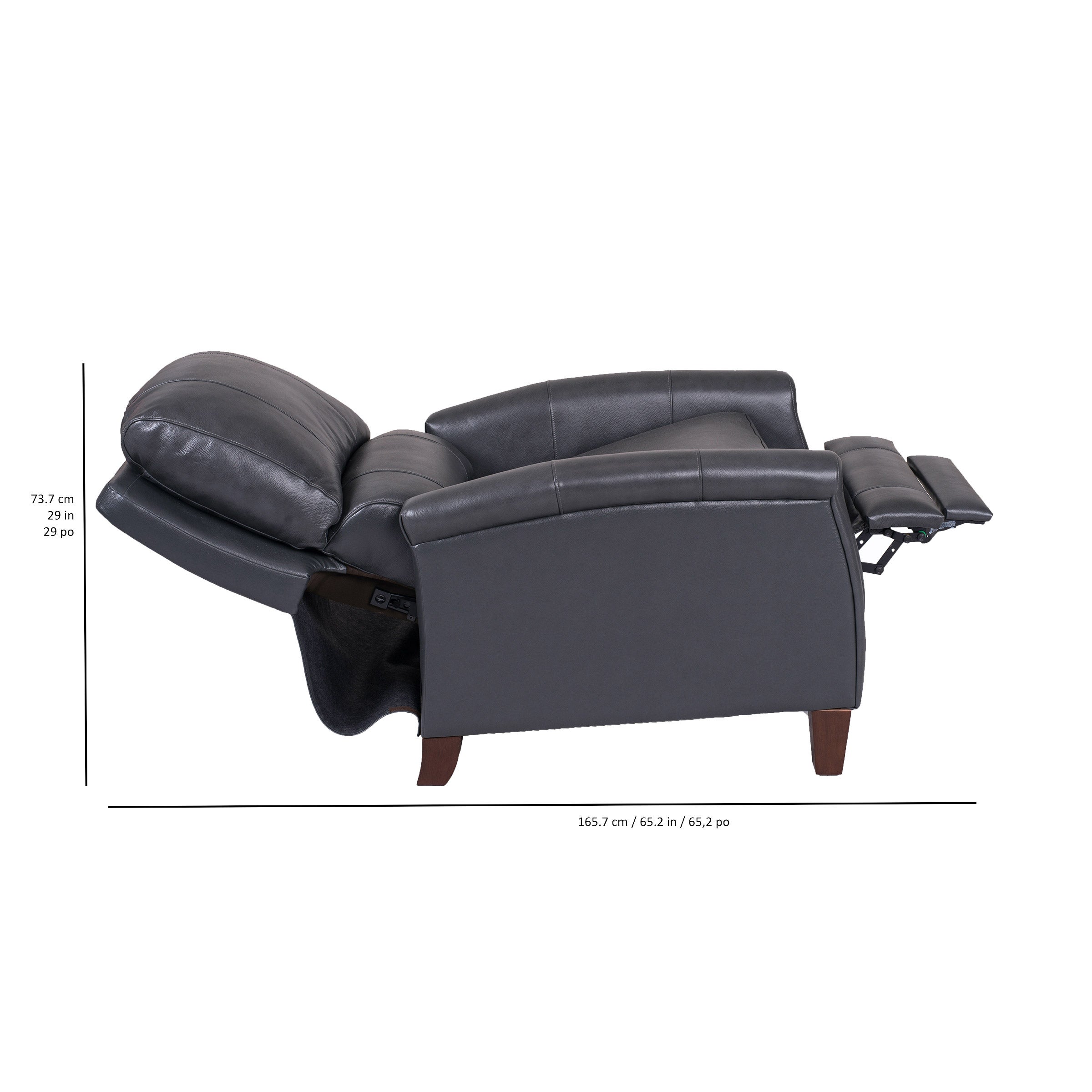 Everlie Leather Pushback Recliner