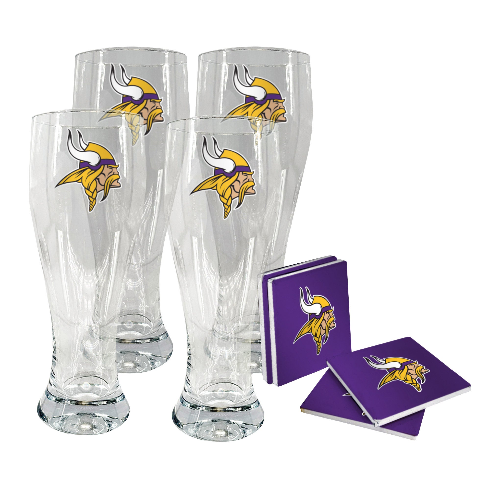 NFL Pilsner & Coaster Set