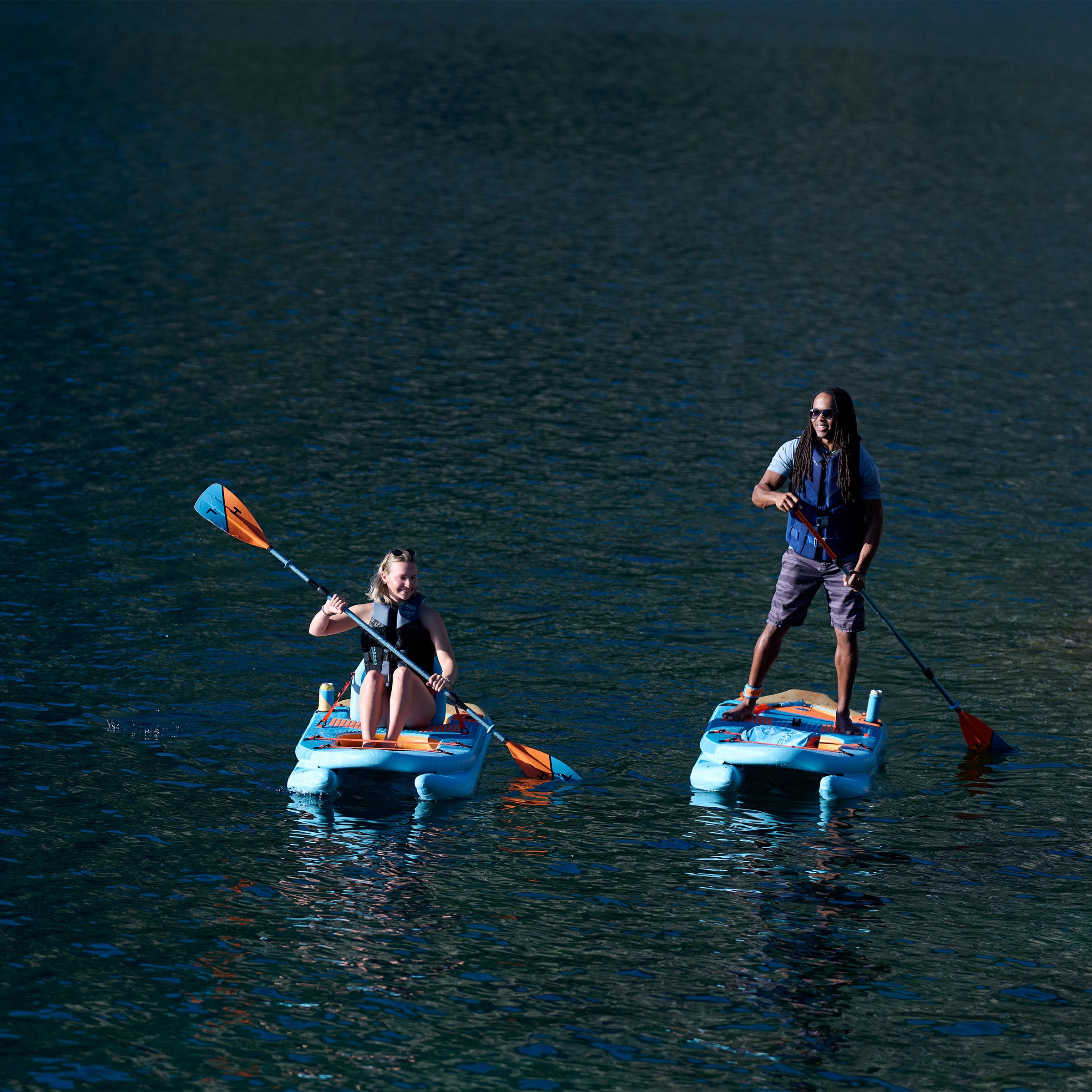 Hyperlite Evolution 9'4" 3-In-1 Hybrid Inflatable Paddle Board Package