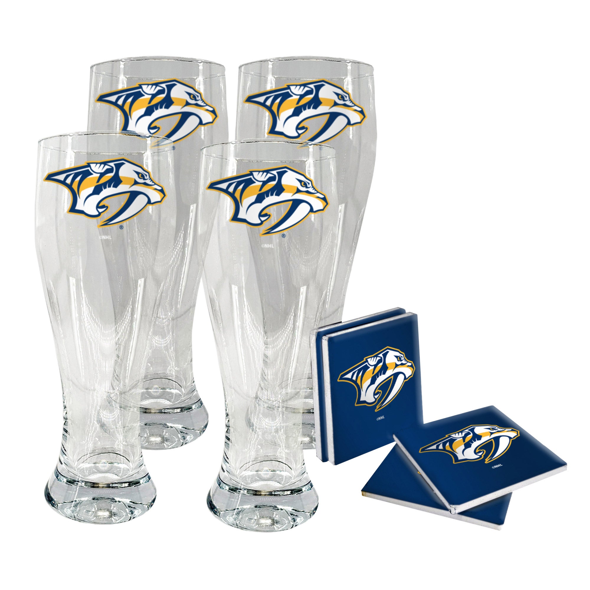 NHL Pilsner & Coaster Set