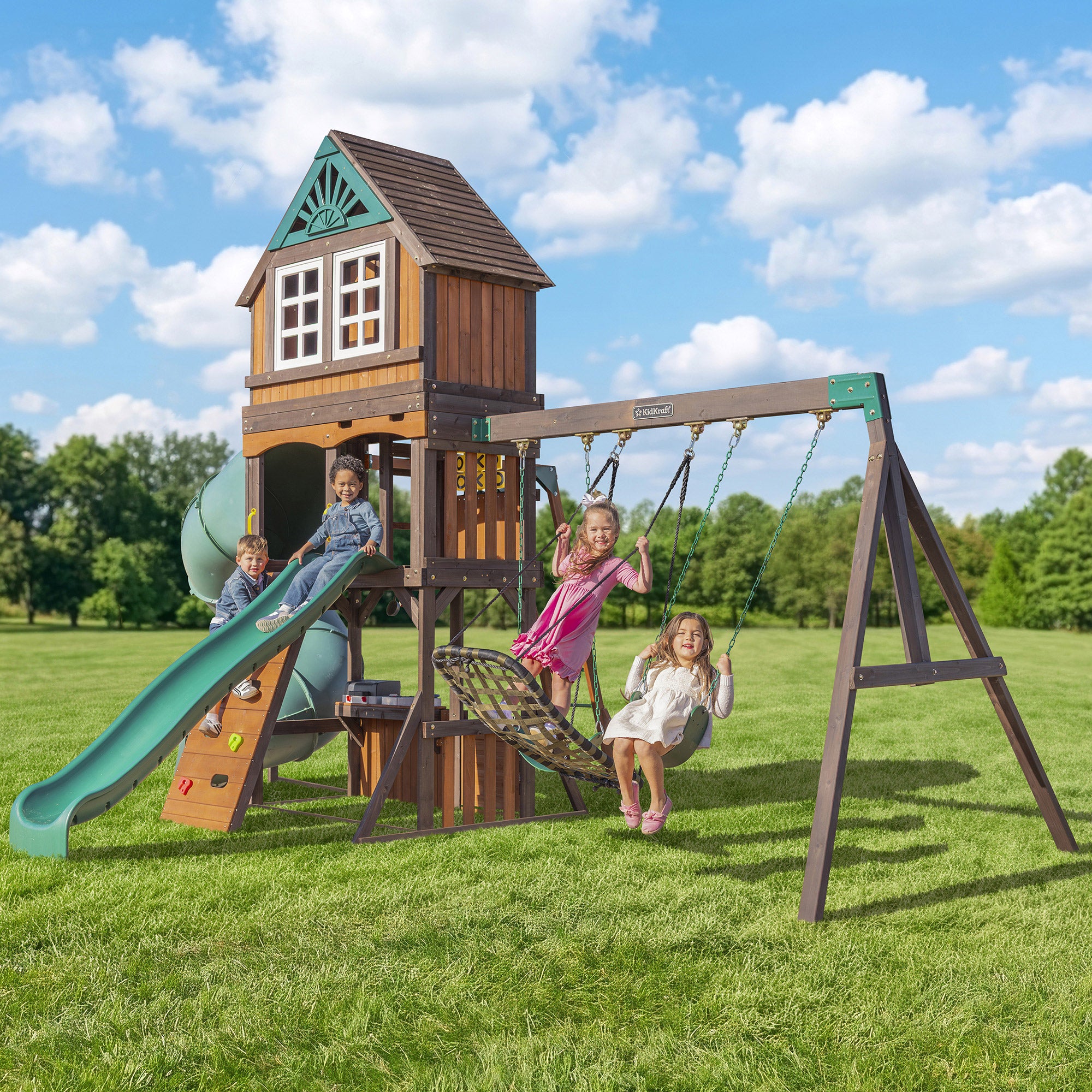 KidKraft Flagstaff Fort Swing Set – Do-it-Yourself