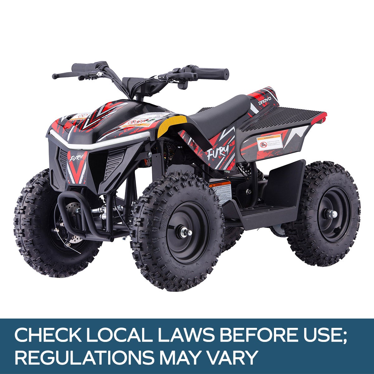 Droyd Fury Electric Youth ATV, Ages 6+