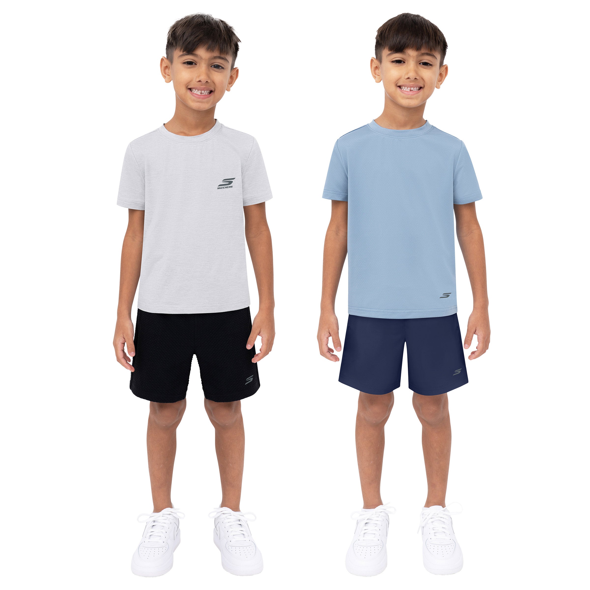 Skechers Kids' 4-piece Tee & Short Set