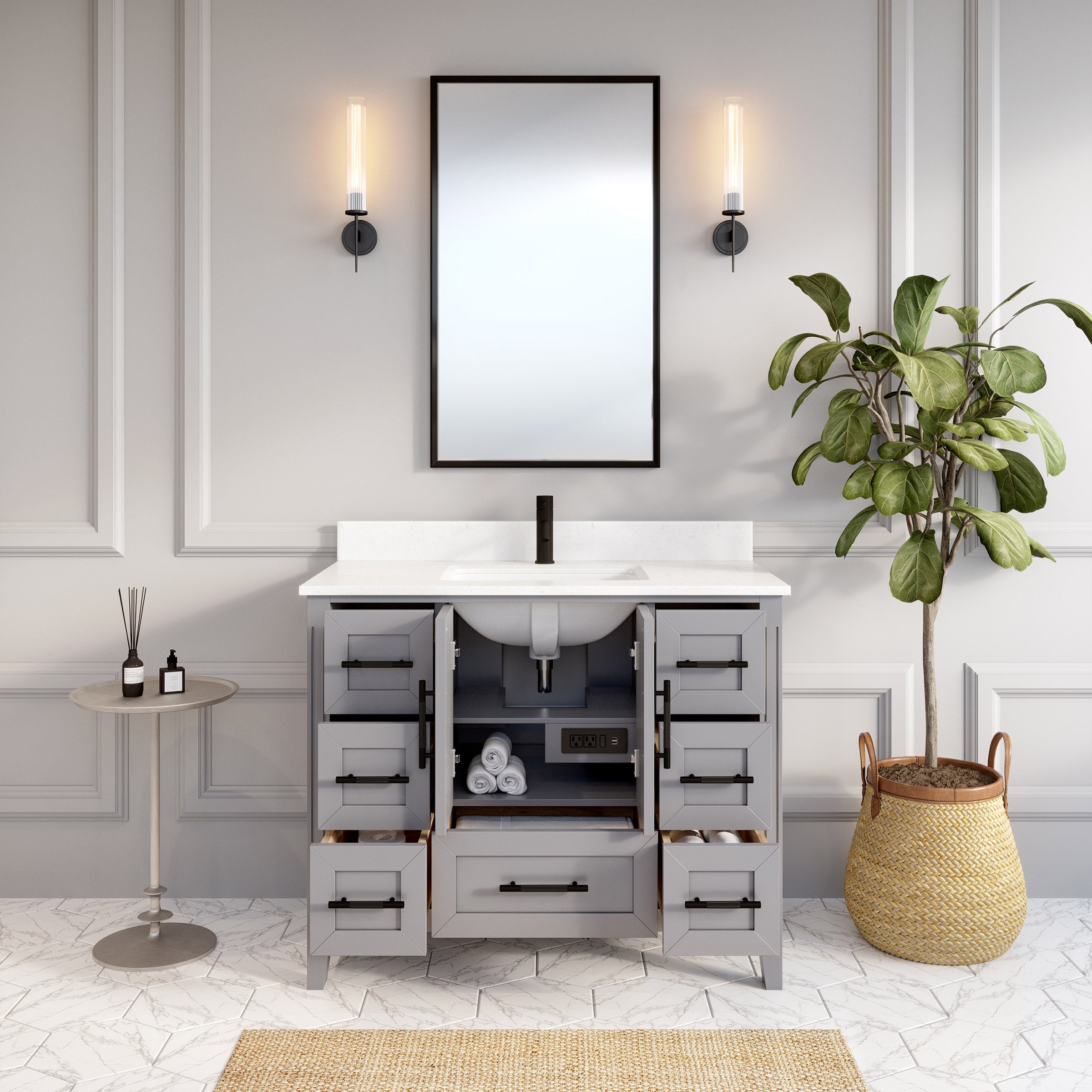 Hudson Gray Bath Vanity by Studio Bathe