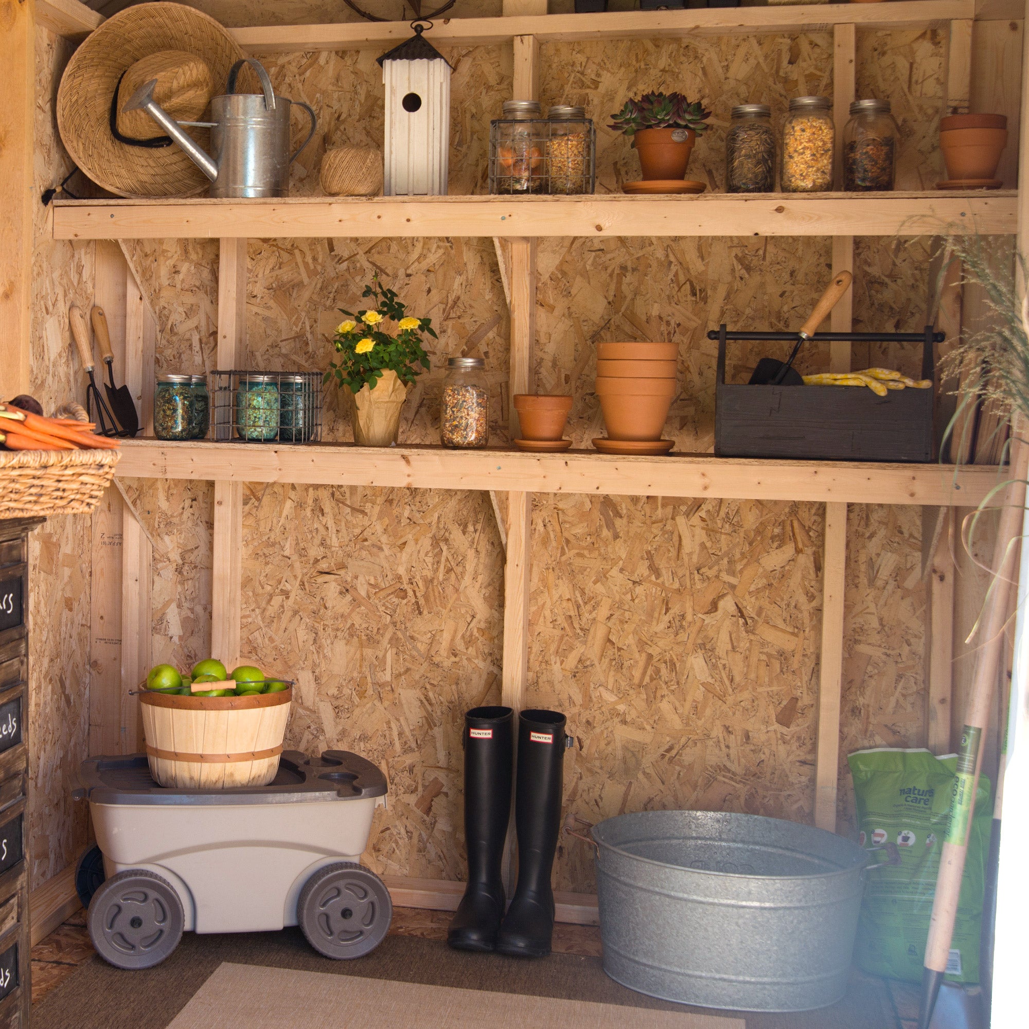 Magnolia 6' x 8' Wood Storage Shed – Do It Yourself Assembly