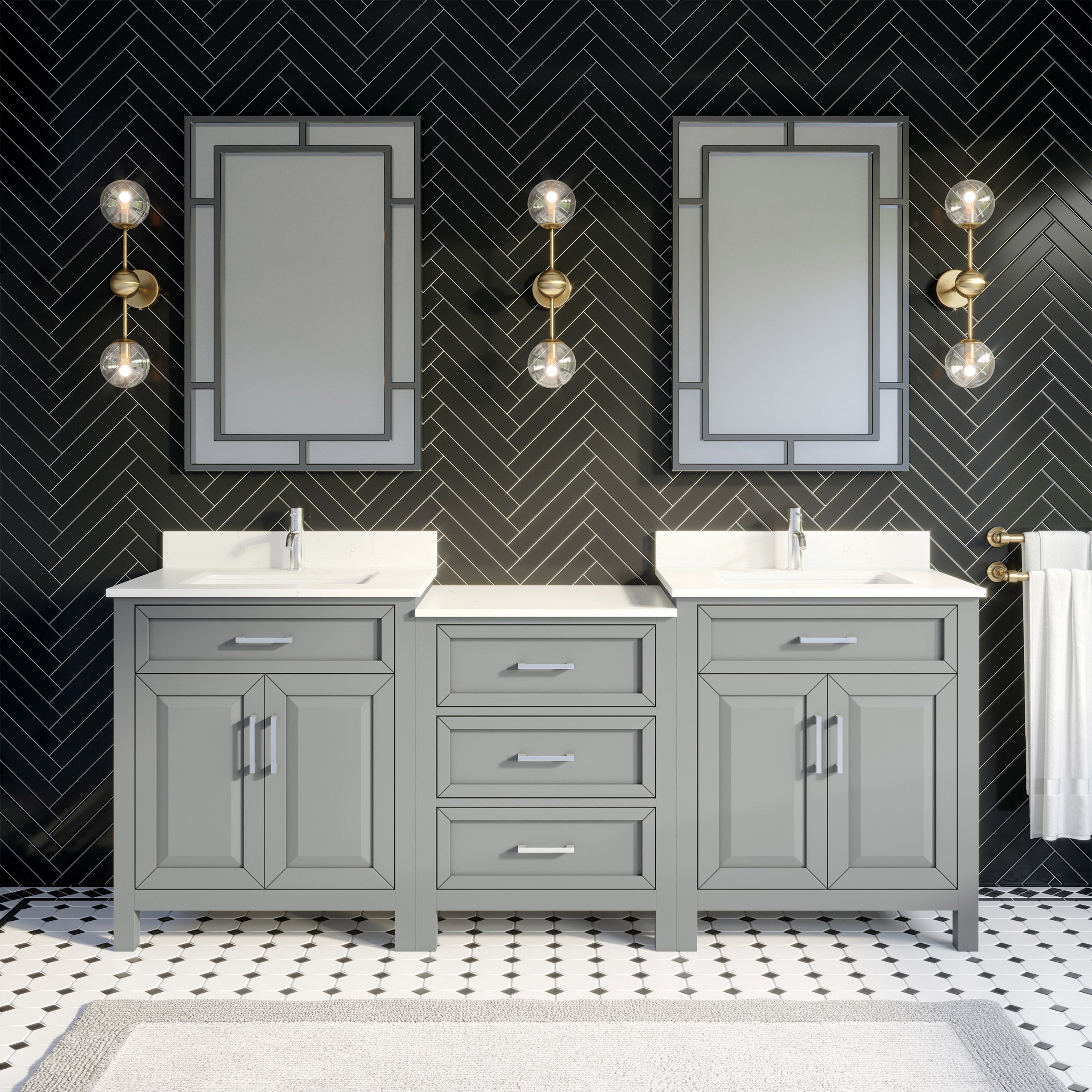 Thomson Bath Vanity by Studio Bathe in Gray