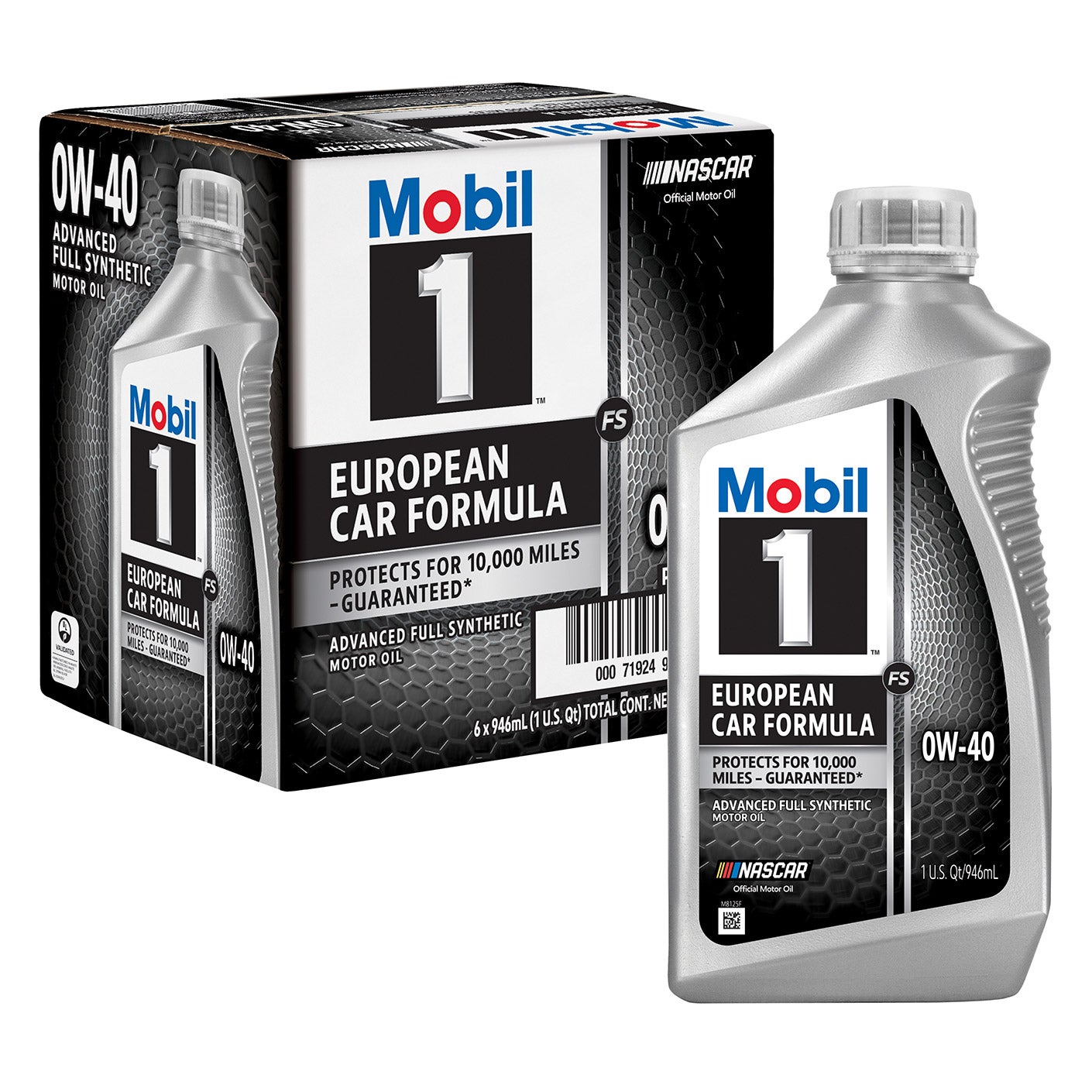 Mobil 1 0W-40 Full Synthetic Motor Oil, 1-Quart, 6-pack