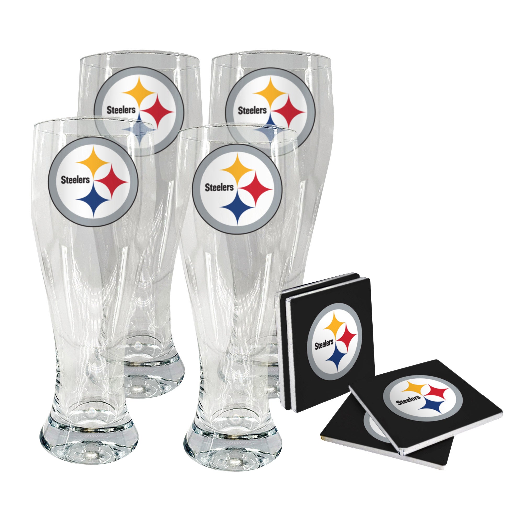 NFL Pilsner & Coaster Set