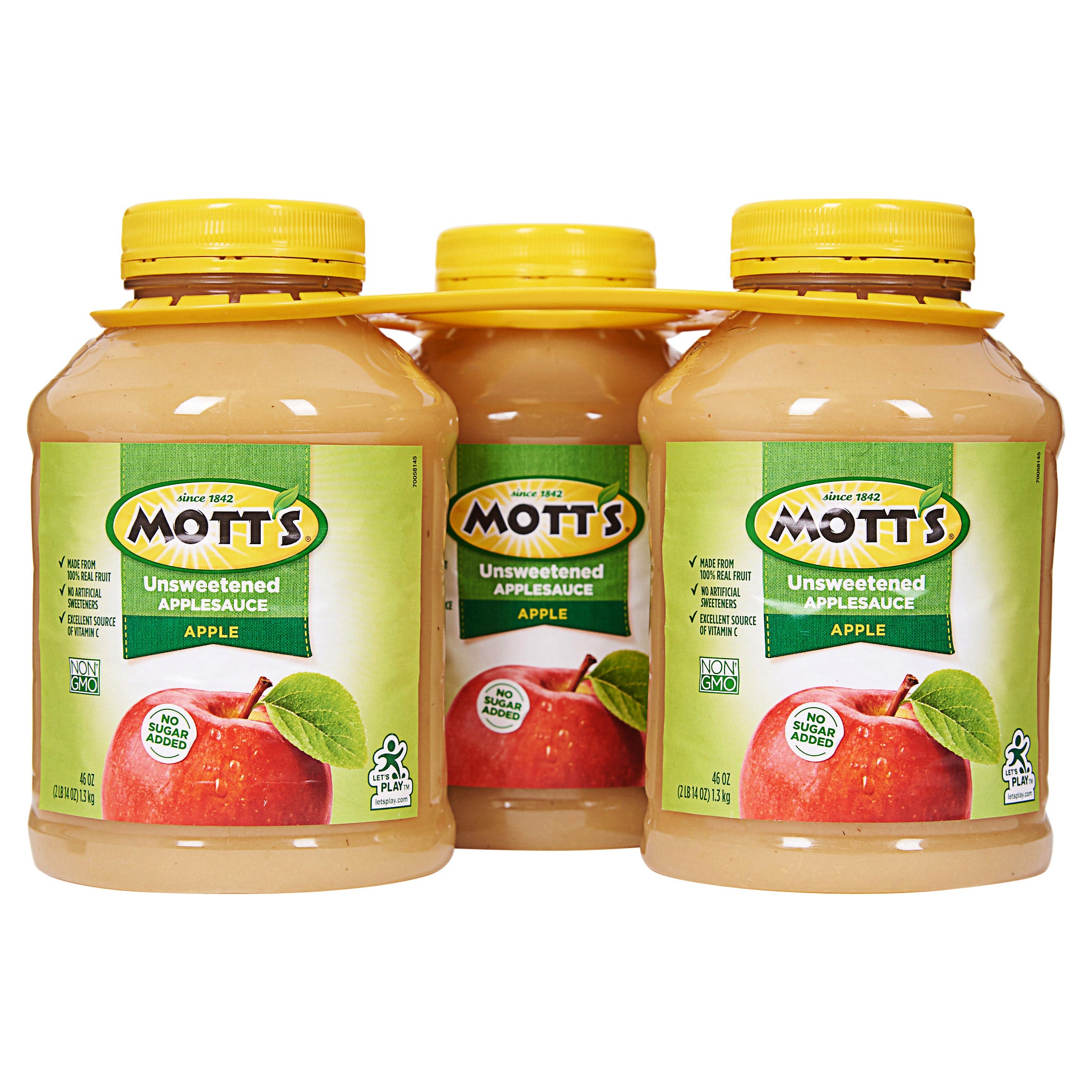 Mott's Natural Apple Sauce, 3 x 46 oz
