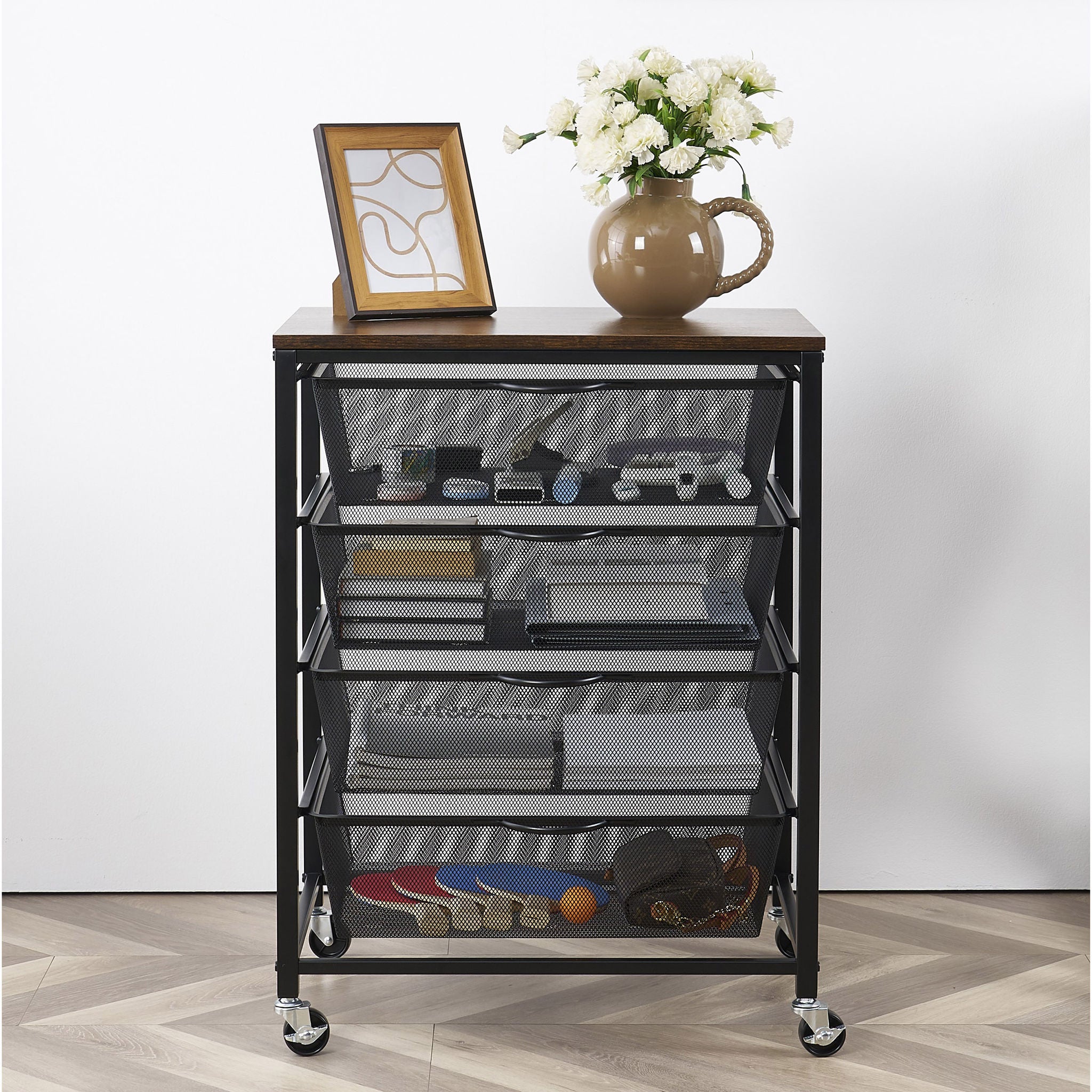 4 Drawer Rolling Cart
