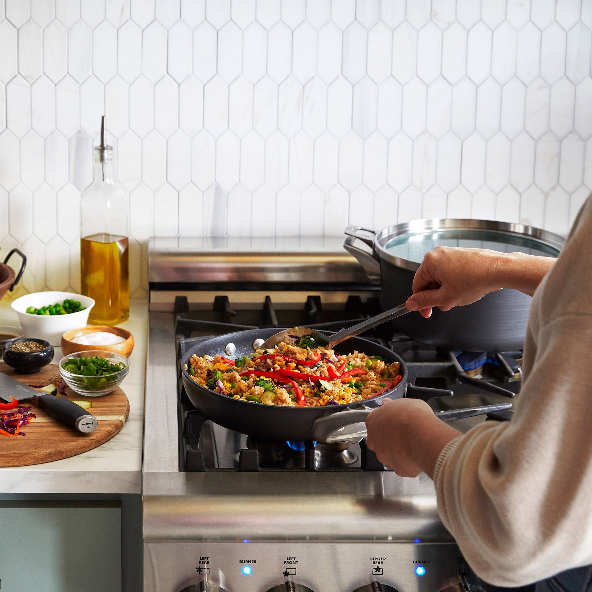 Calphalon Premier Non-Stick MineralShield 12-piece Space-Saving Cookware Set