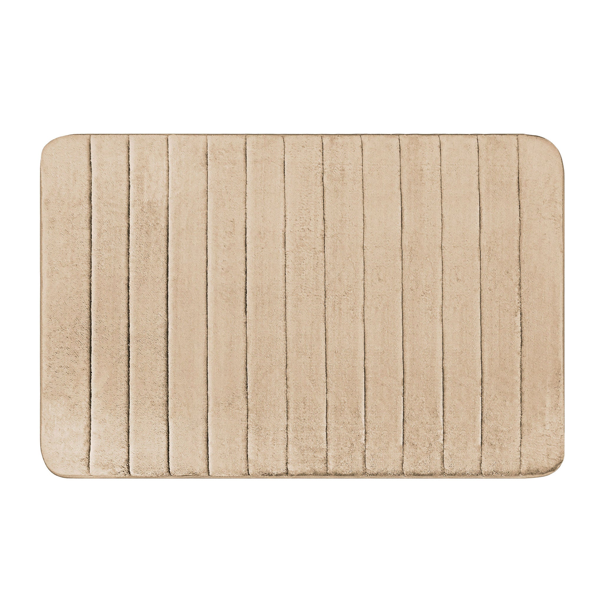 Channel Stitch Memory Foam Bath Mat, 2-pack