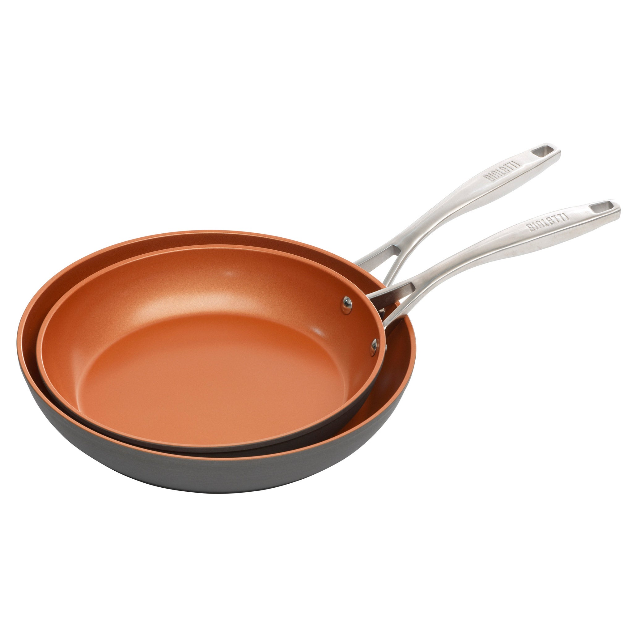 Bialetti Copper Pro 2-piece Fry Pan Set