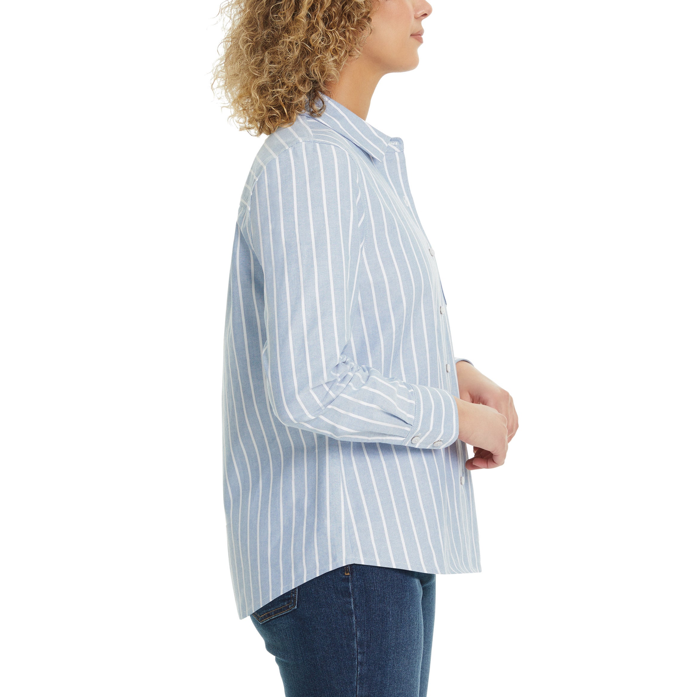 Gloria Vanderbilt Women's Long Sleeve Button Up Shirt