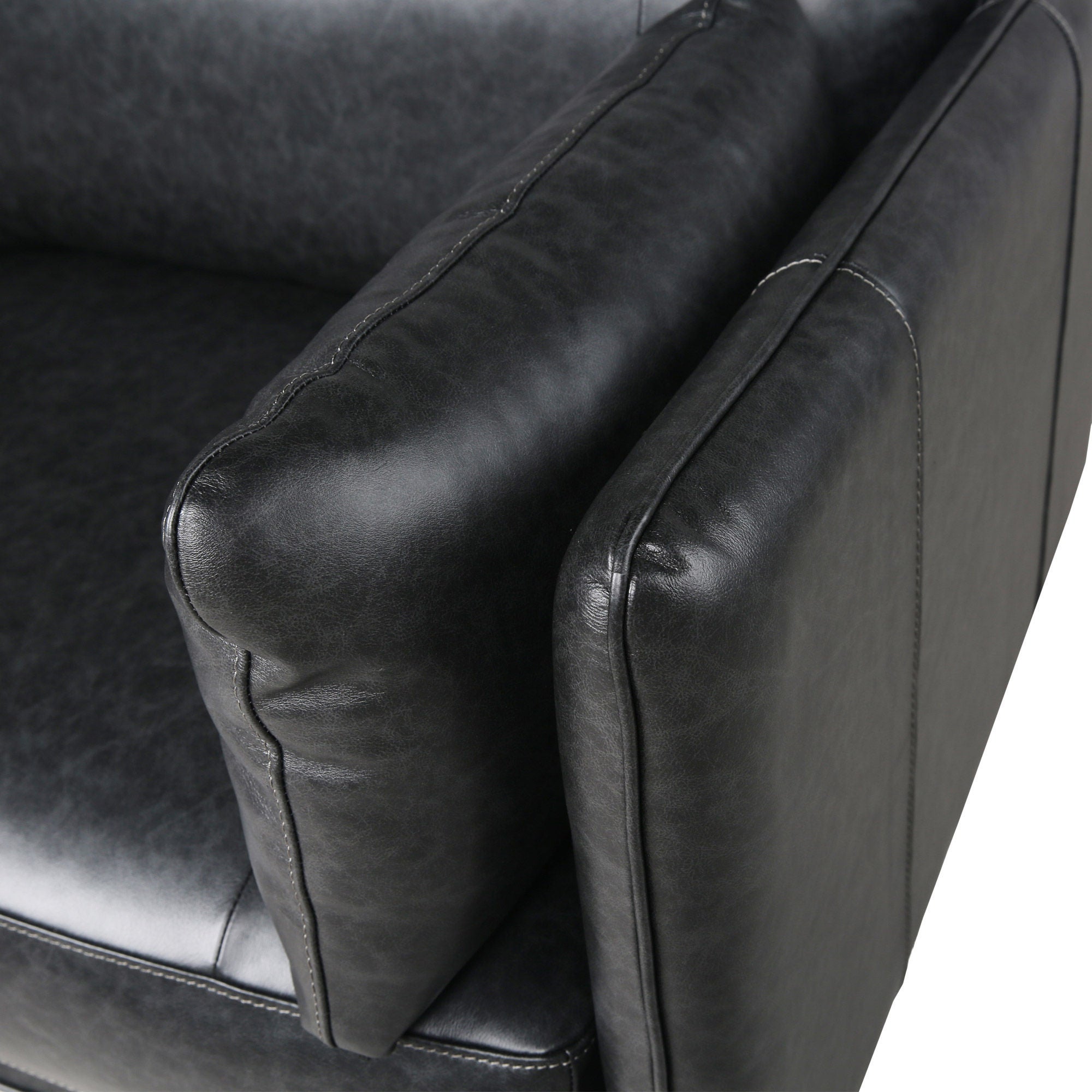 Simone Top Grain Leather Sofa with Matching Chair