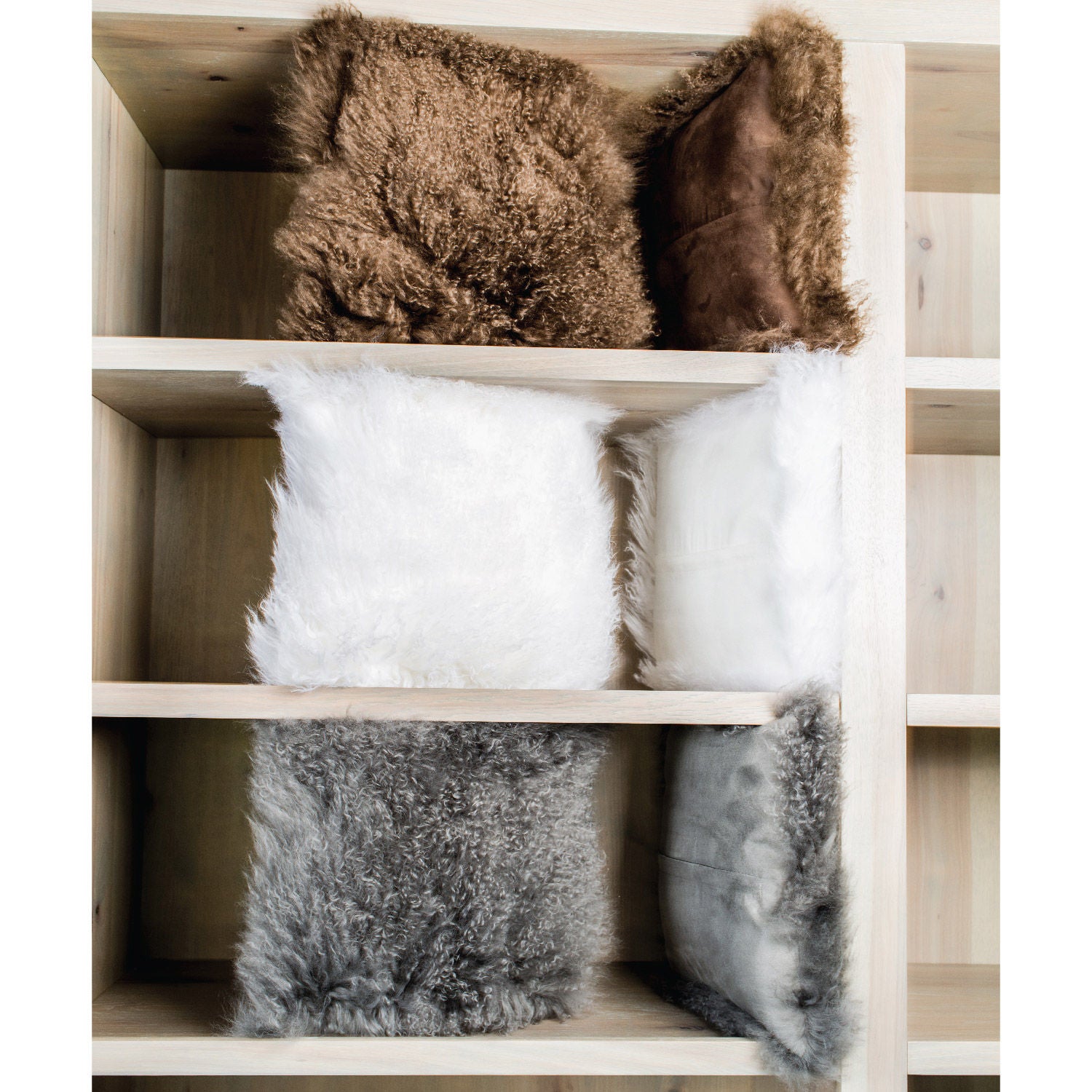 Tibetan Fur Pillow, 2-pack