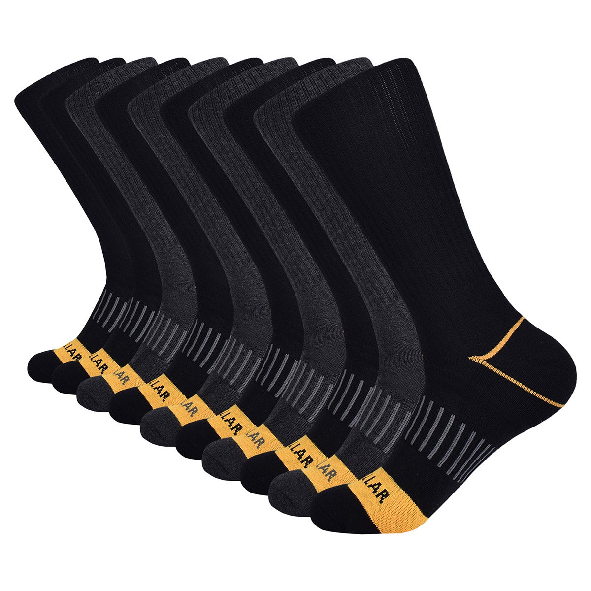Caterpillar Men's Crew Sock, 10-Pair