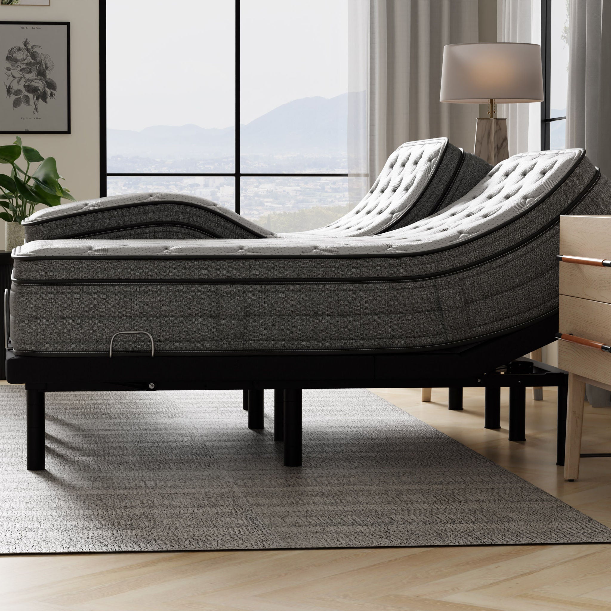 Sleep Science 13" Align IQ Euro Top Memory Foam Mattress with Adjustable Base
