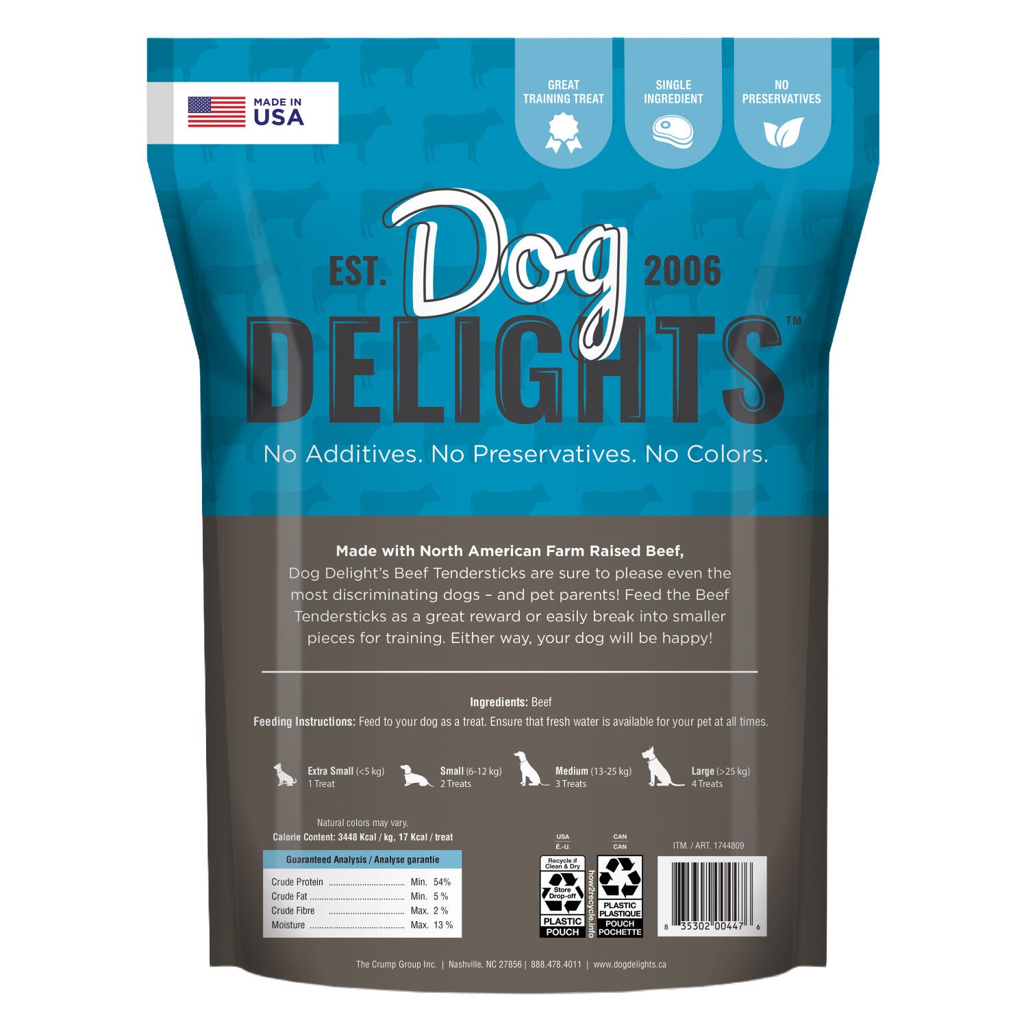 Dog Delights Beef Tendersticks, 21 oz, 2-pack