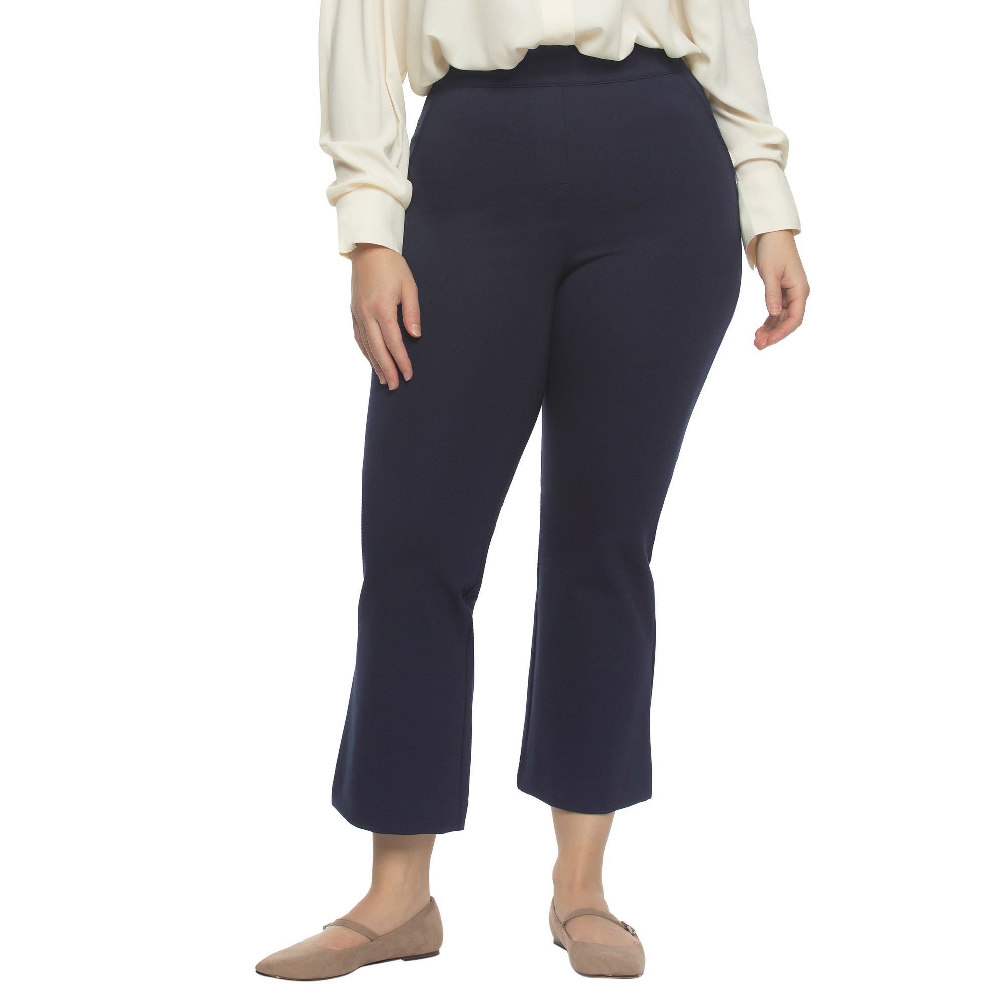 Felina Women's Tummy Control Kick Crop Pant
