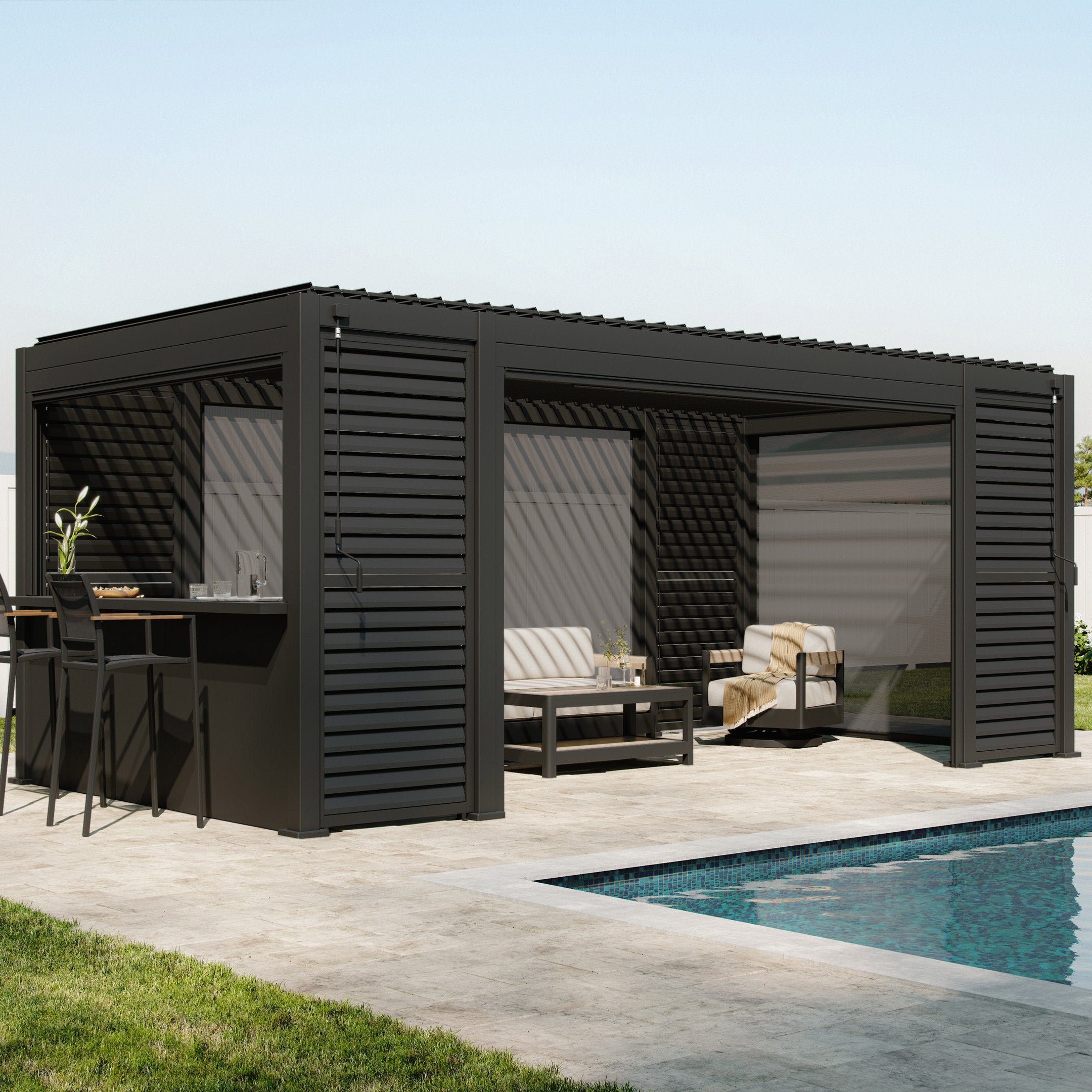 Mirador Viewscape 10’x20’ Outdoor Suite With Bar Table