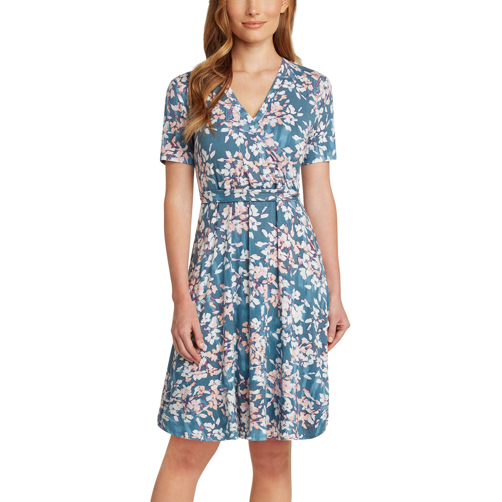 Matty M Ladies' Faux Wrap Dress