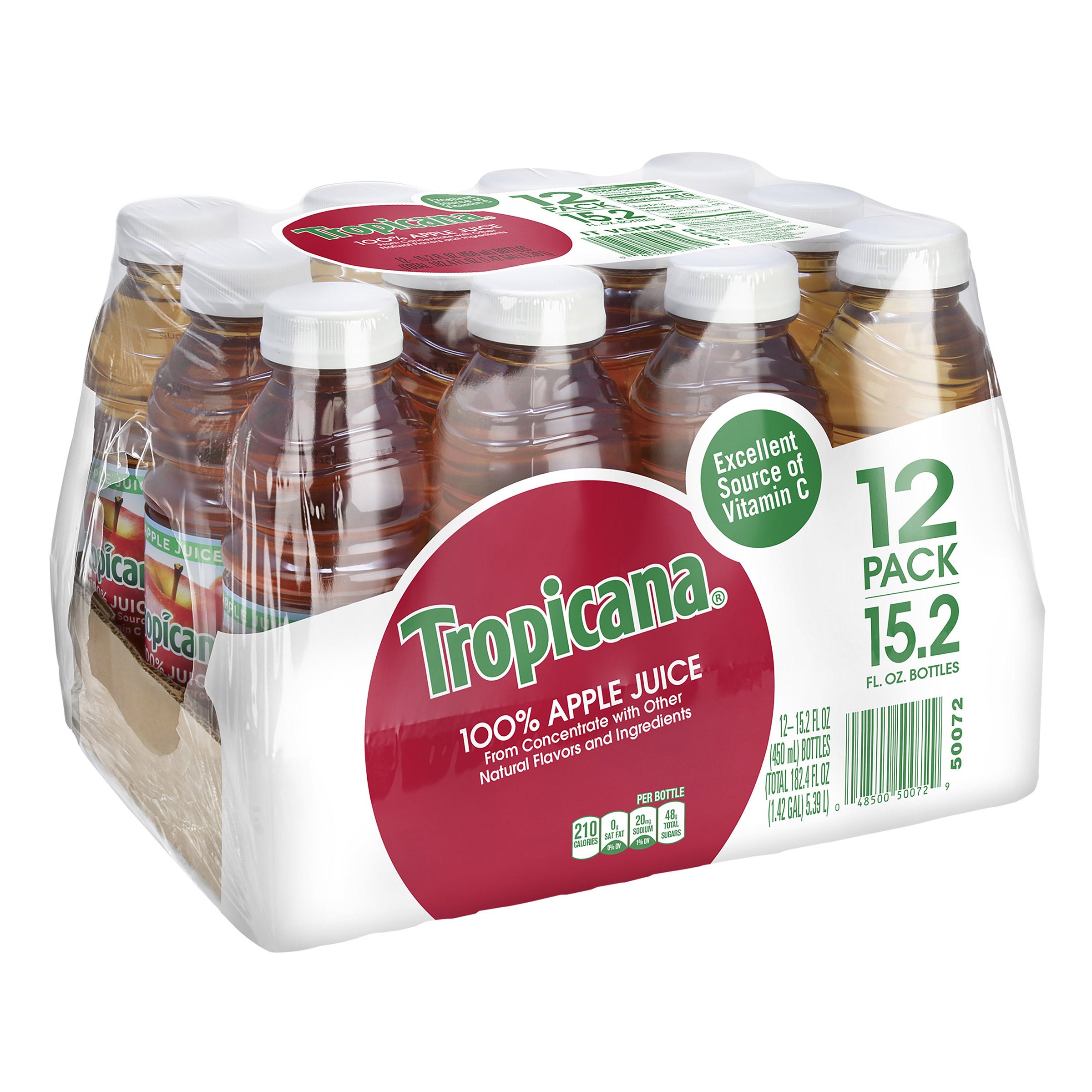 Tropicana, Apple Juice, 15.2 fl oz, 12-Count