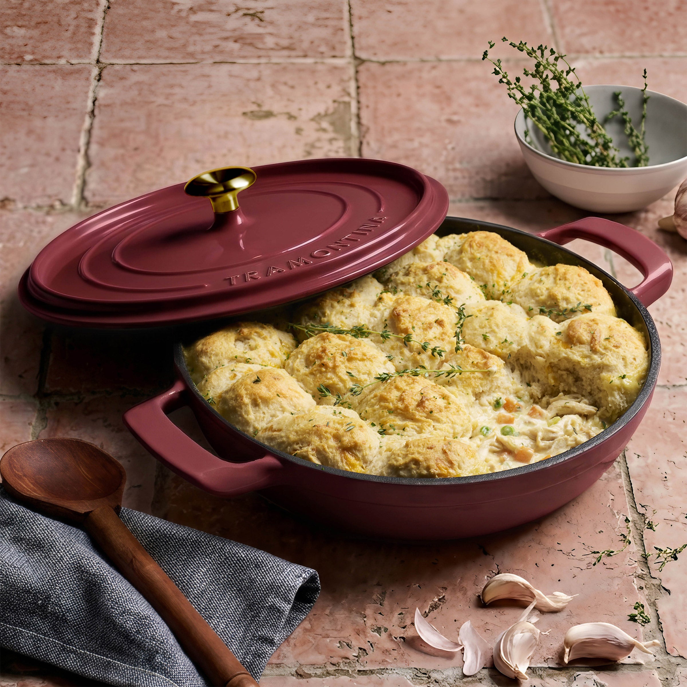 Tramontina 4-Quart Enameled Cast Iron Covered Braiser
