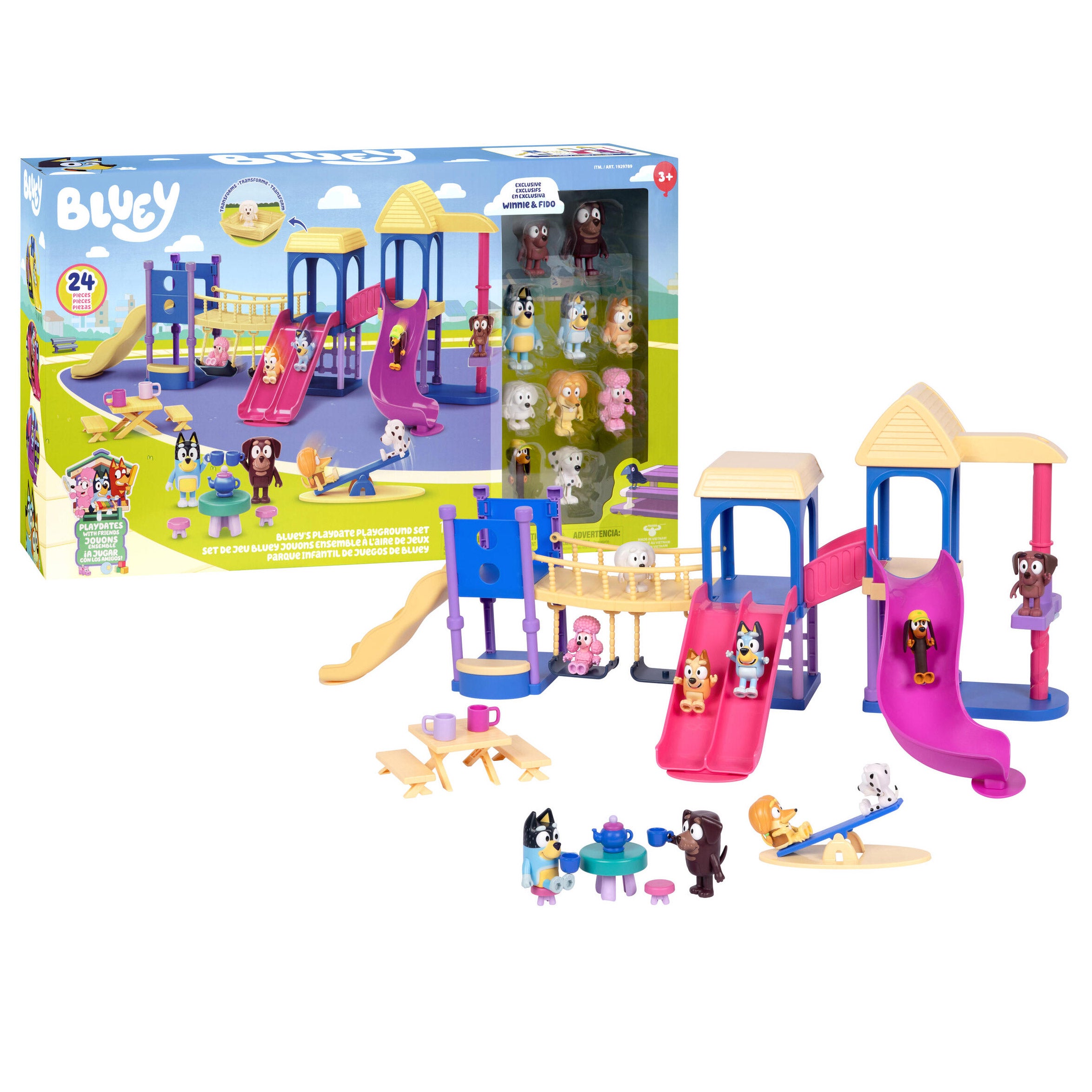 Bluey's Playdate Playground Set