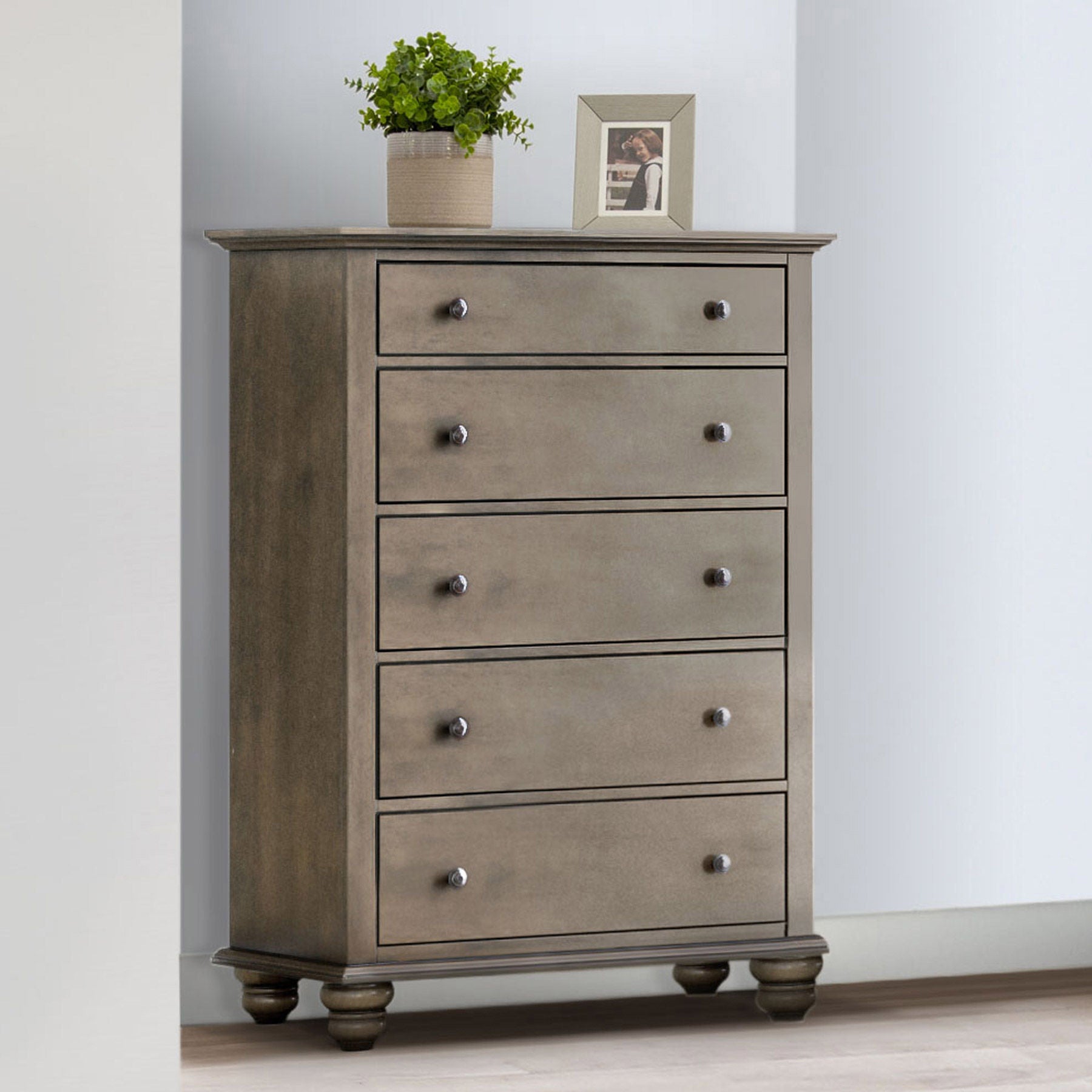 Kieran Bedroom Collection in Gray