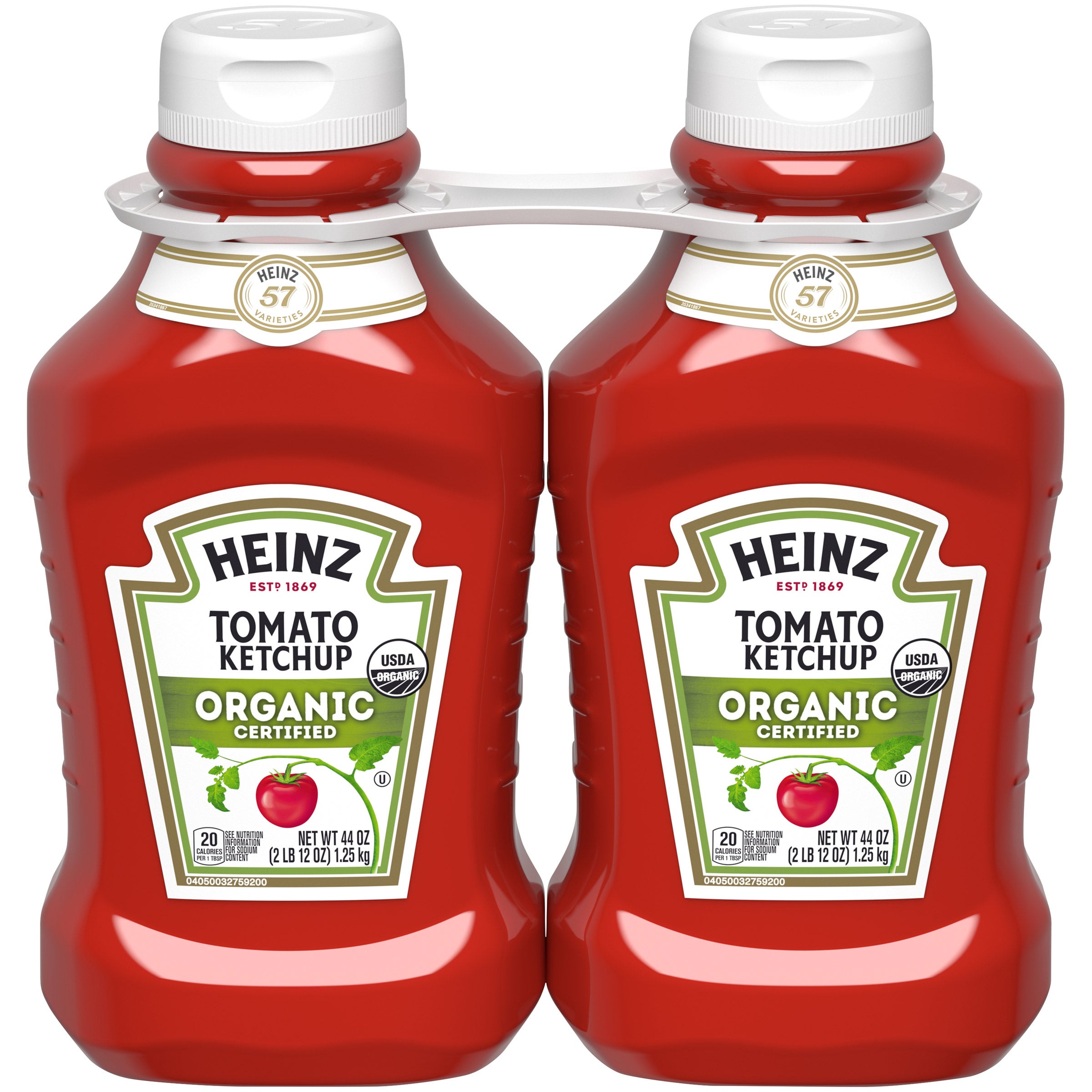 Heinz Organic Tomato Ketchup, 44 oz, 2-count