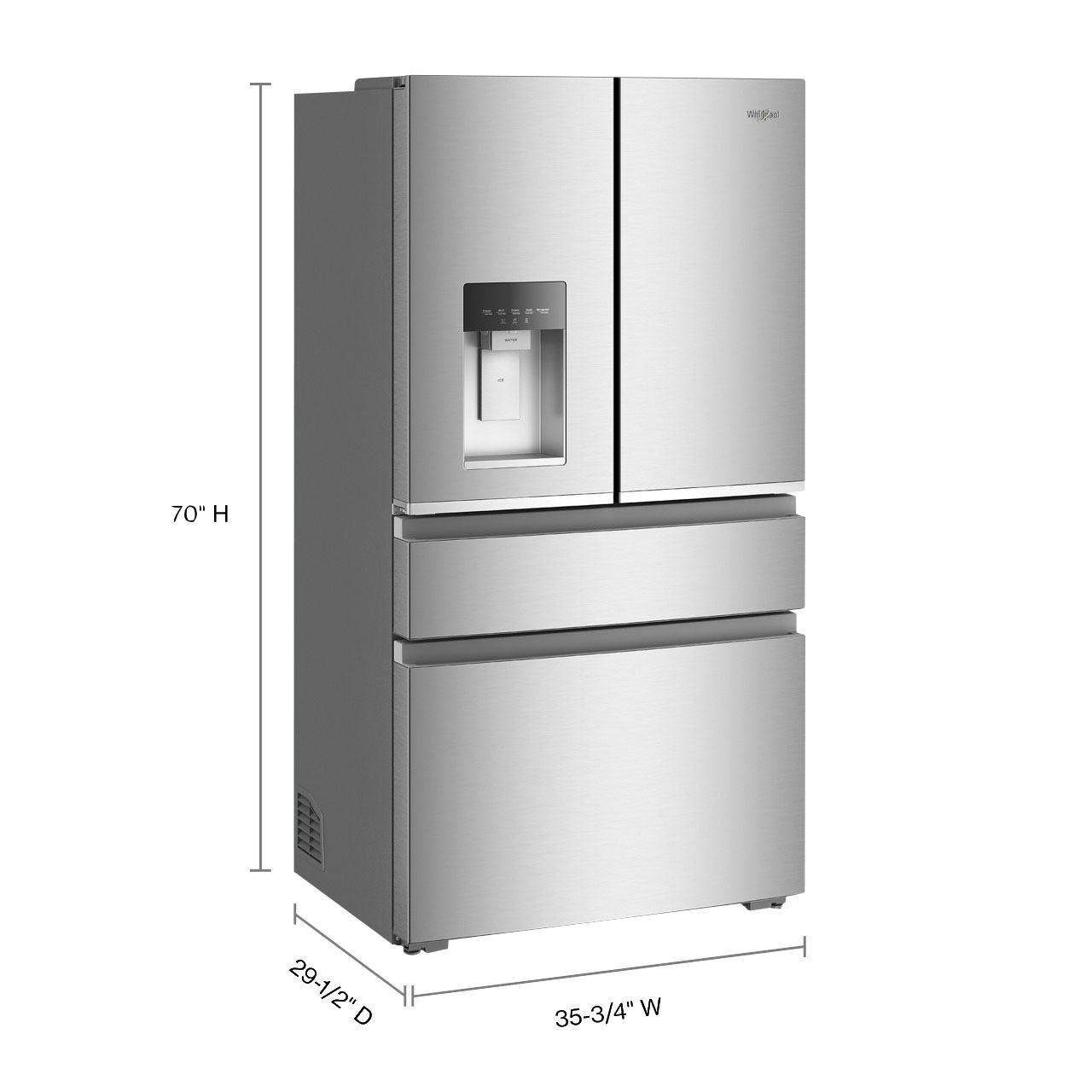 Whirlpool 22 cu. ft. Counter Depth French Door Refrigerator