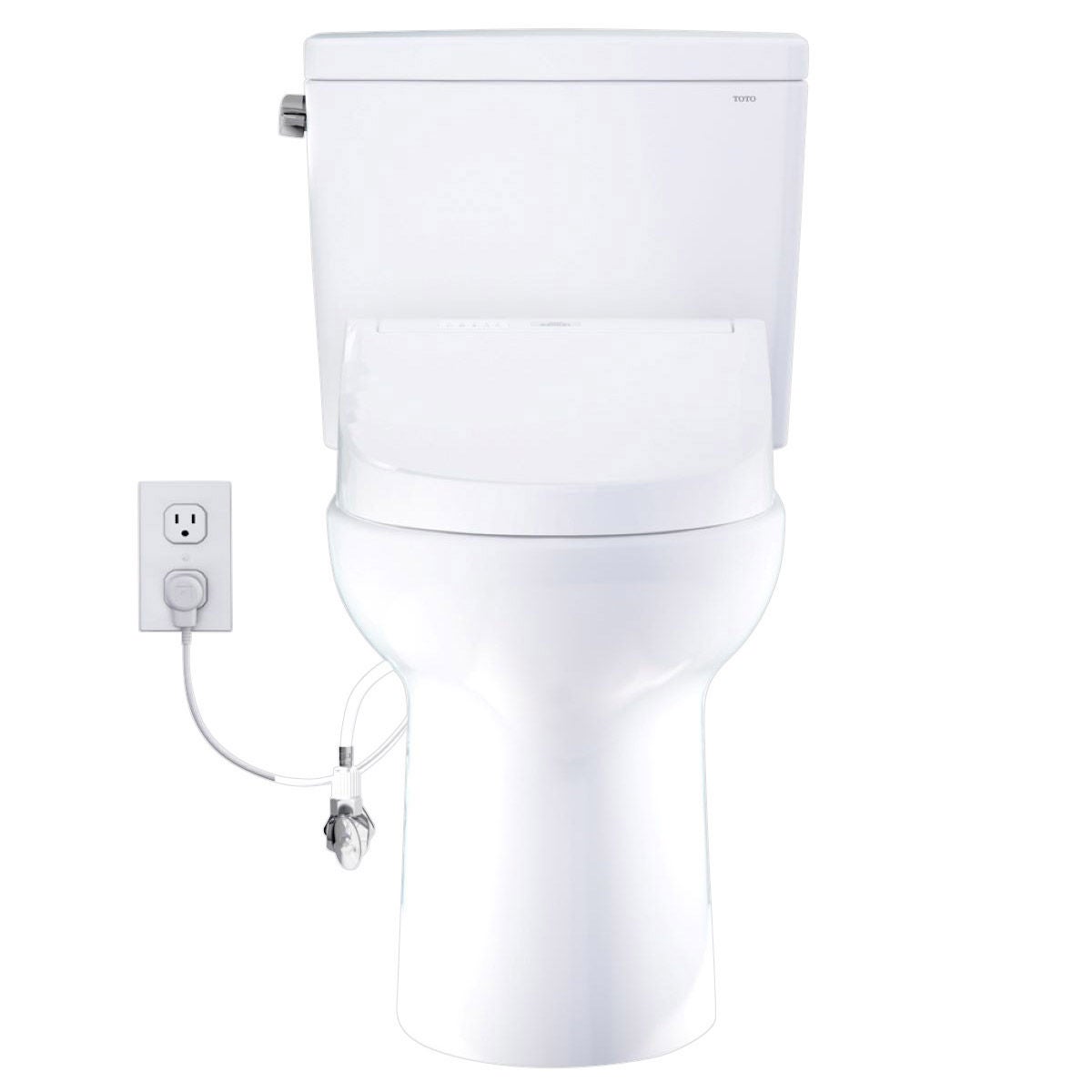 TOTO Drake 2-piece Elongated Toilet with C5 Washlet Bidet Seat